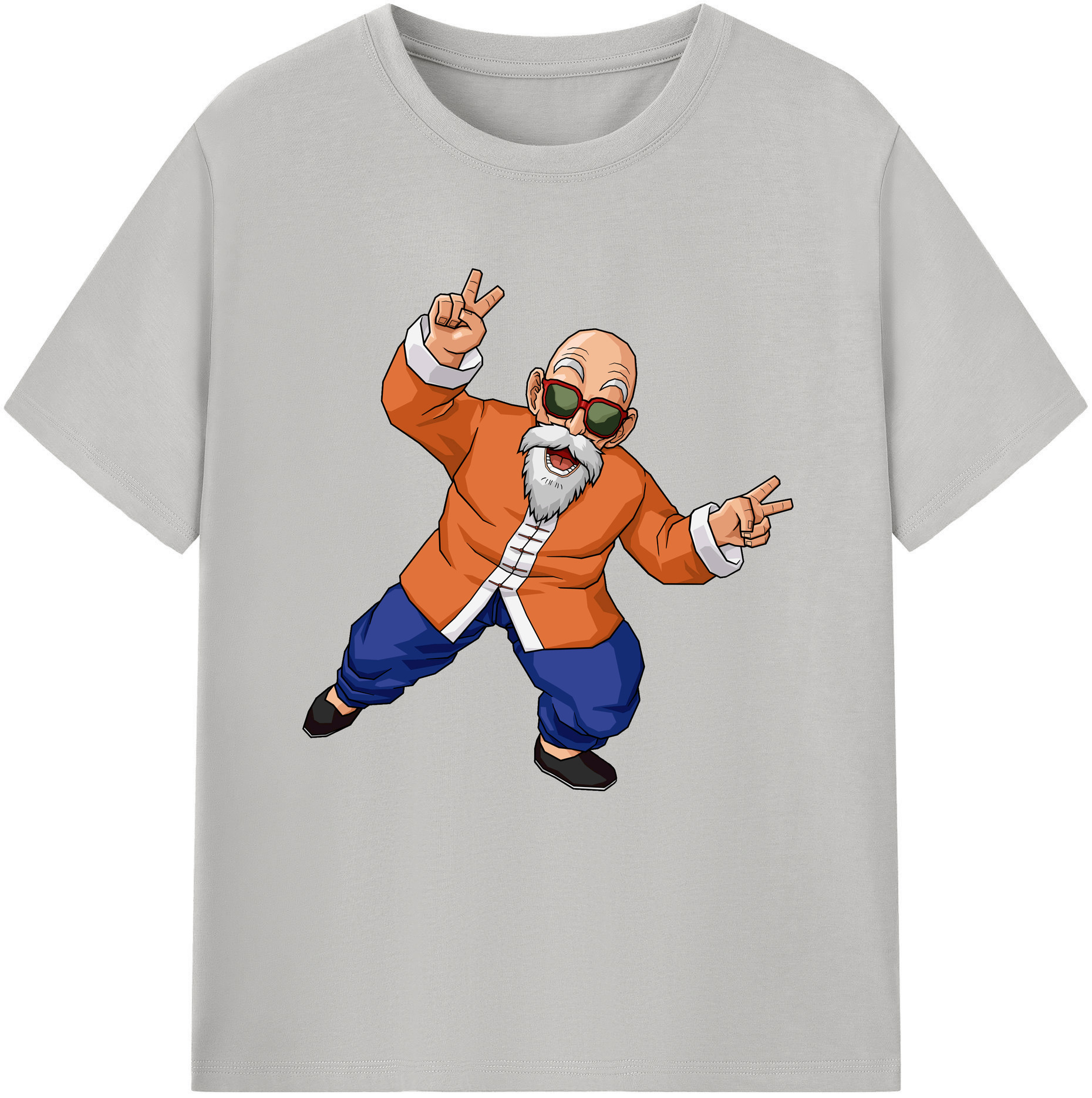 （画像用） ドラゴンボール 亀仙人（かめせんにん） DRAGON BALL Master Roshi Kame Sennin レディースカジュアルプリントTシャツ（綿100％）
