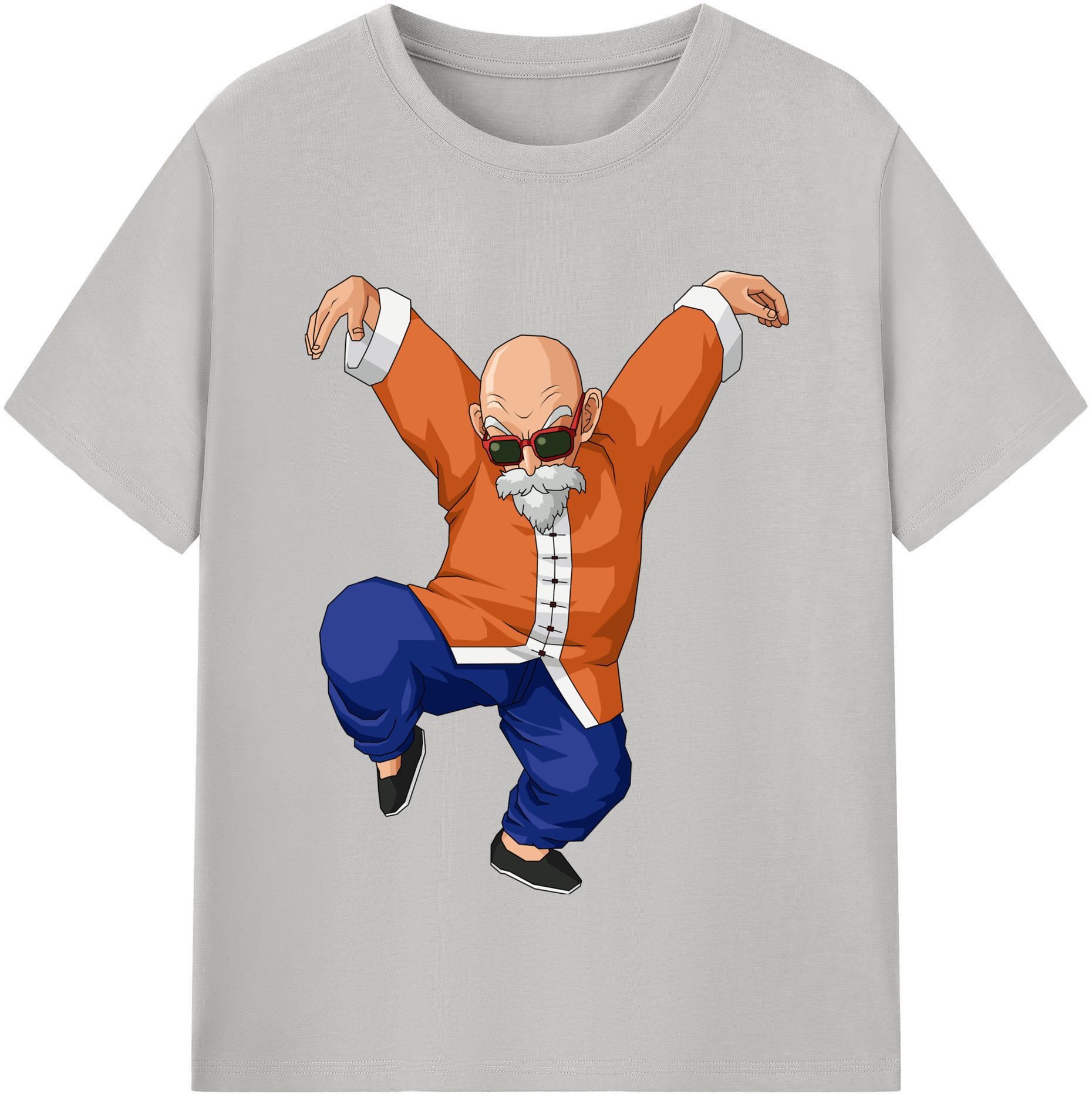 （画像用） ドラゴンボール 亀仙人（かめせんにん） DRAGON BALL Master Roshi Kame Sennin レディースカジュアルプリントTシャツ（綿100％）