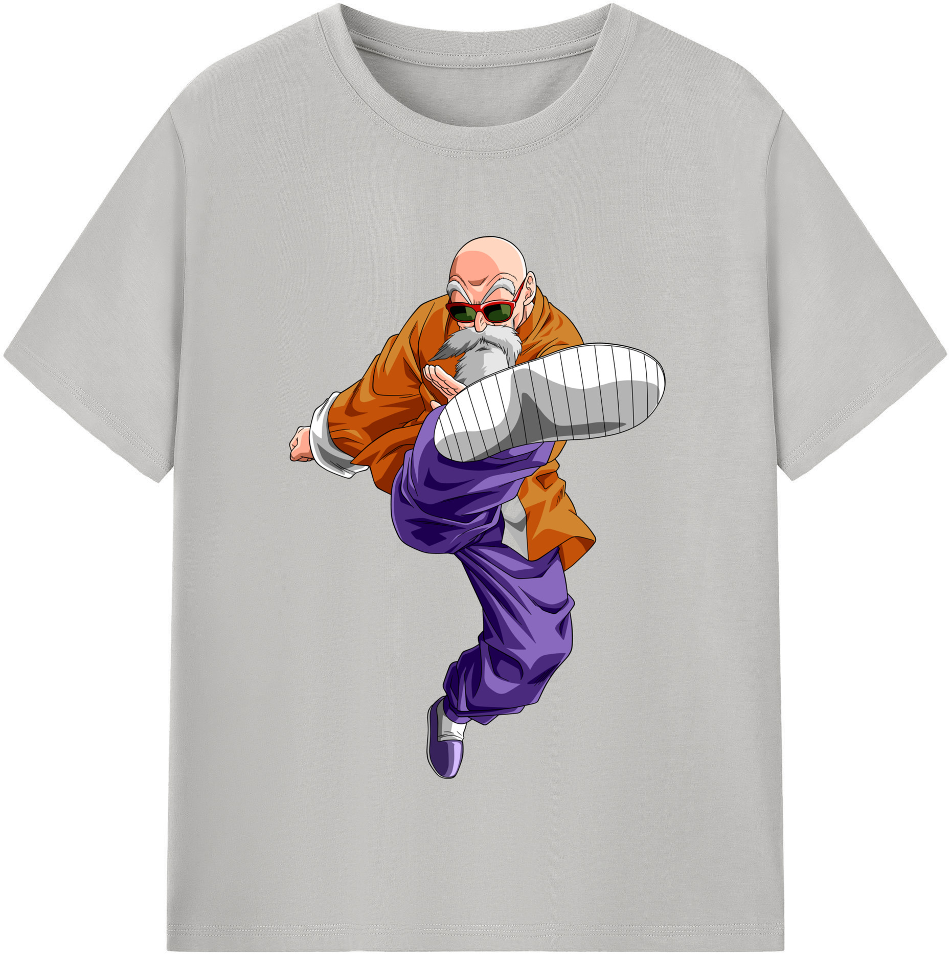（画像用） ドラゴンボール 亀仙人（かめせんにん） DRAGON BALL Master Roshi Kame Sennin レディースカジュアルプリントTシャツ（綿100％）