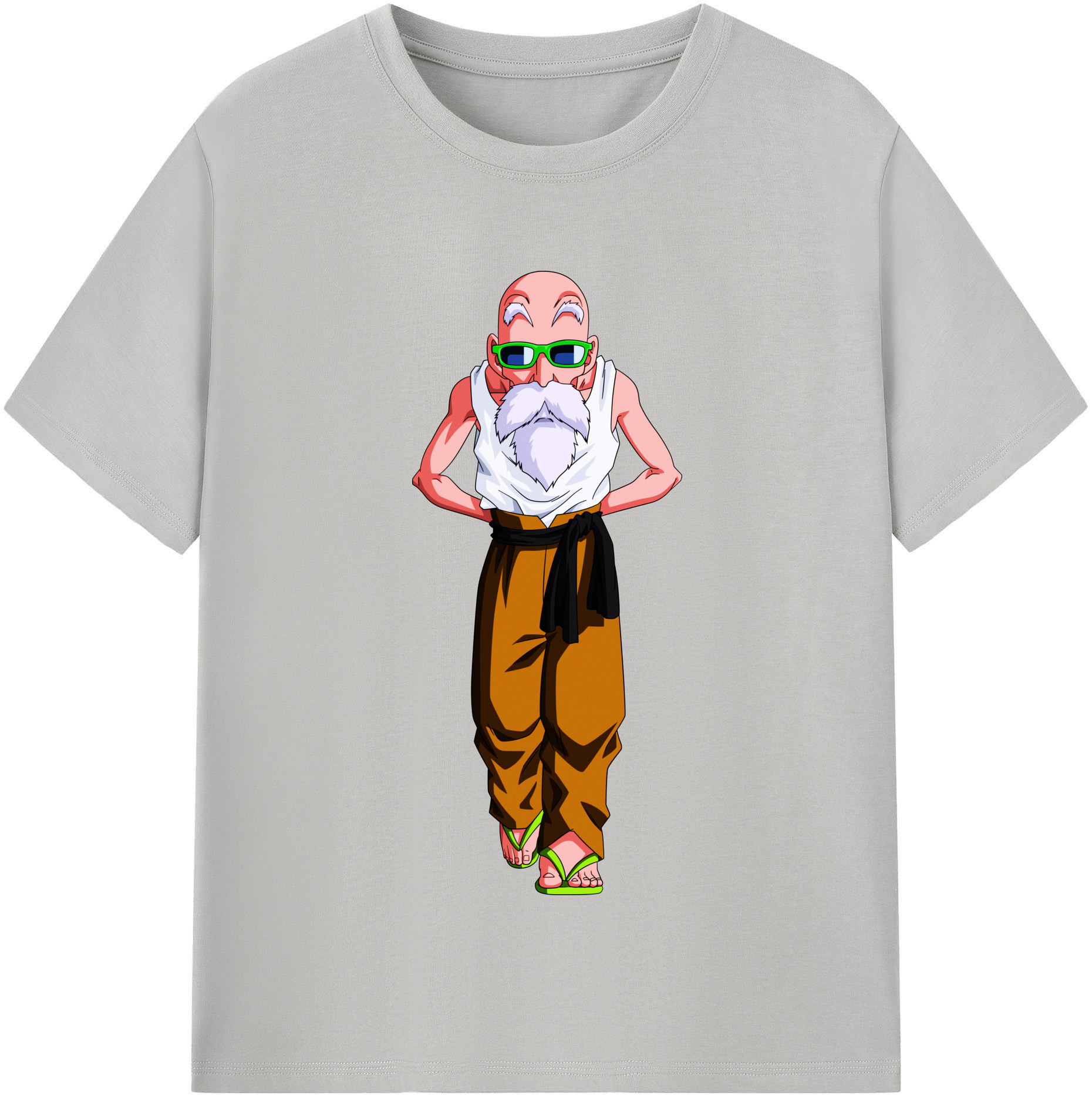 （画像用） ドラゴンボール 亀仙人（かめせんにん） DRAGON BALL Master Roshi Kame Sennin レディースカジュアルプリントTシャツ（綿100％）