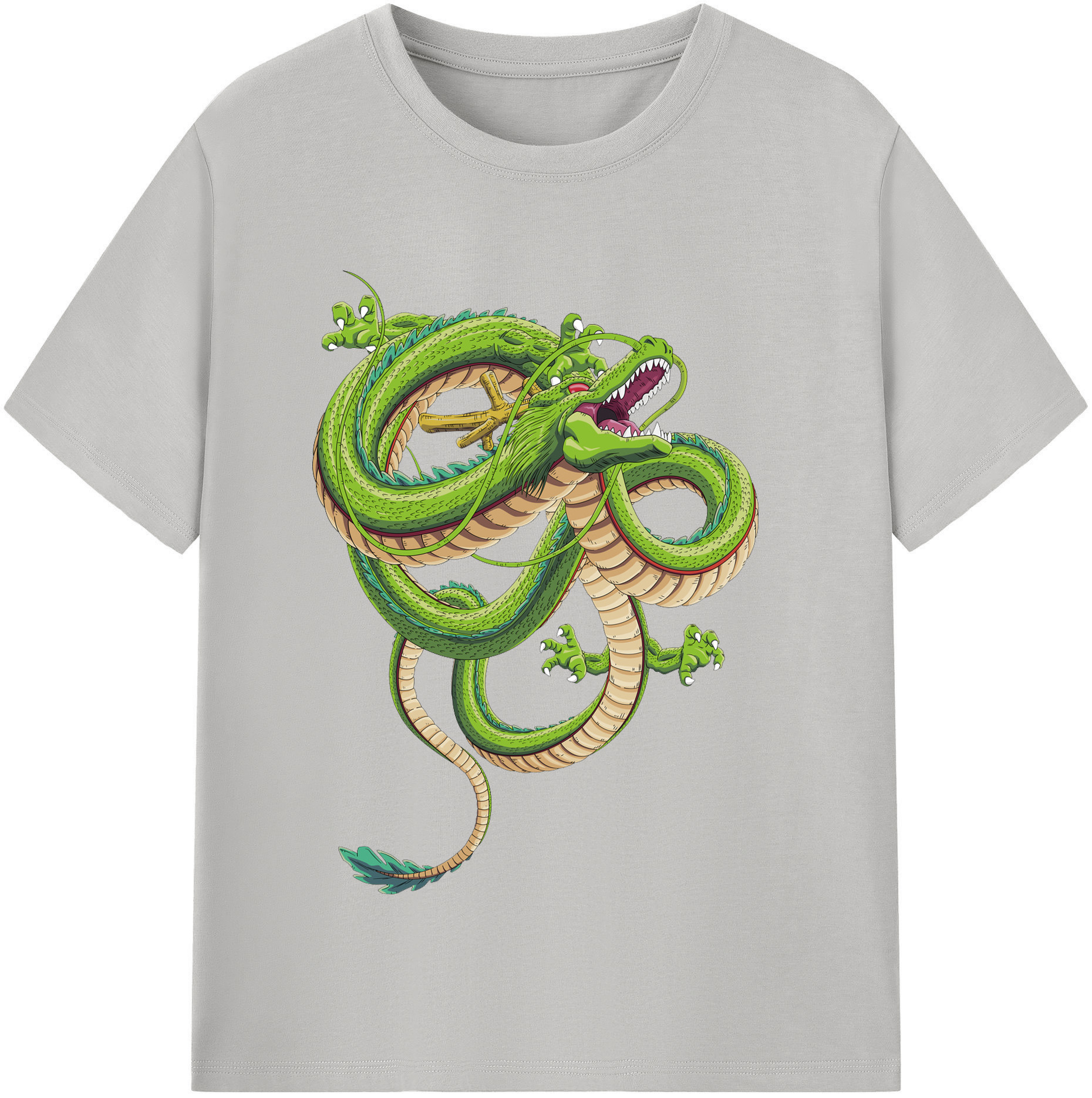 （画像用） ドラゴンボール 神龍 シェンロン DRAGON BALL Shenron レディースカジュアルプリントTシャツ（綿100％）