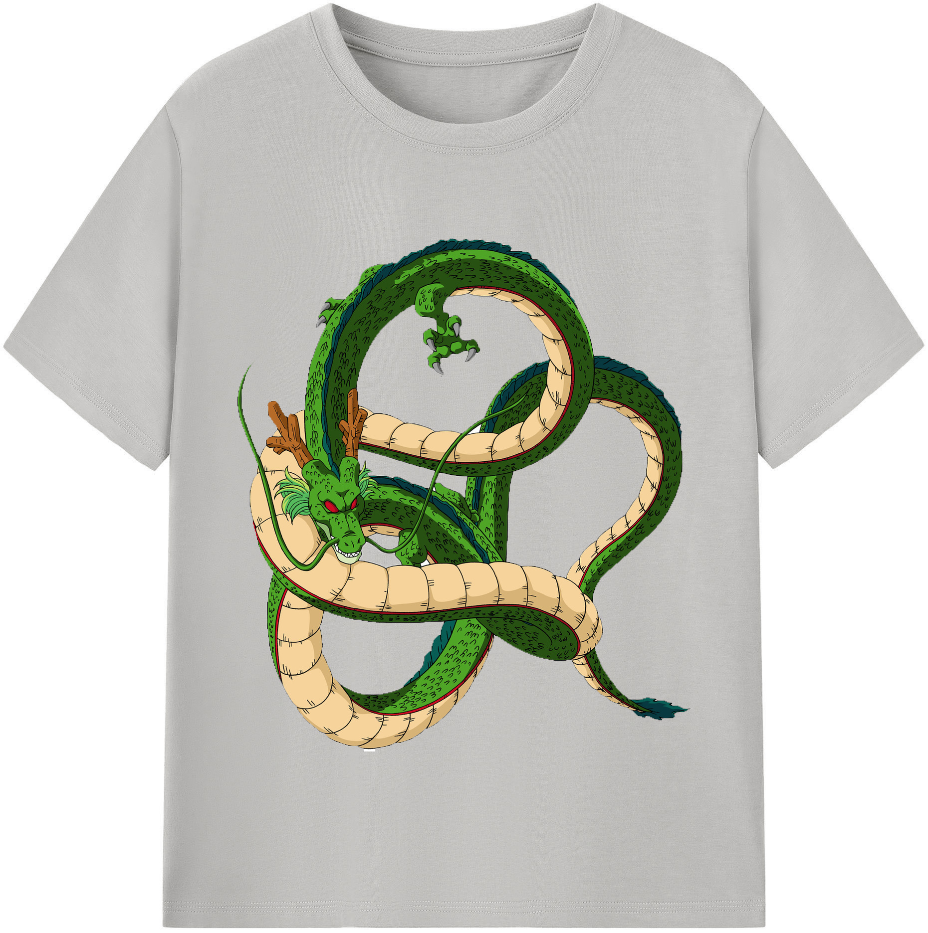 （画像用） ドラゴンボール 神龍 シェンロン DRAGON BALL Shenron レディースカジュアルプリントTシャツ（綿100％）