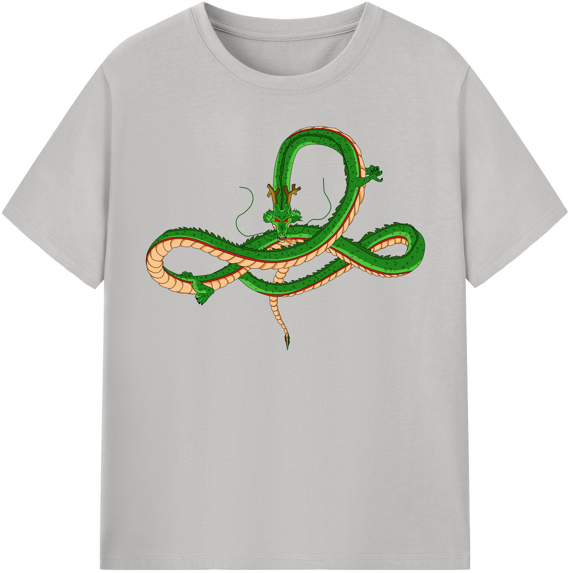（画像用） ドラゴンボール 神龍 シェンロン DRAGON BALL Shenron レディースカジュアルプリントTシャツ（綿100％）