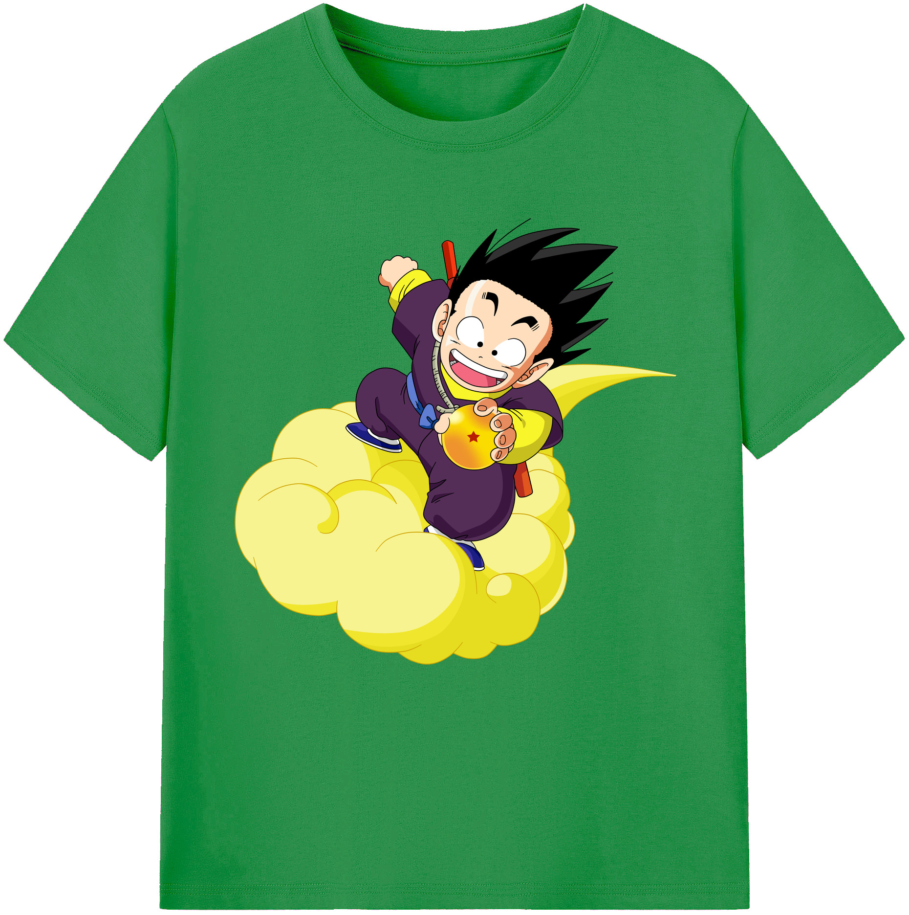 （画像用） ドラゴンボール 孫悟空（そん ごくう）Son Goku カカロット DRAGON BALL Kakarotto レディースカジュアルプリントTシャツ（綿100％）