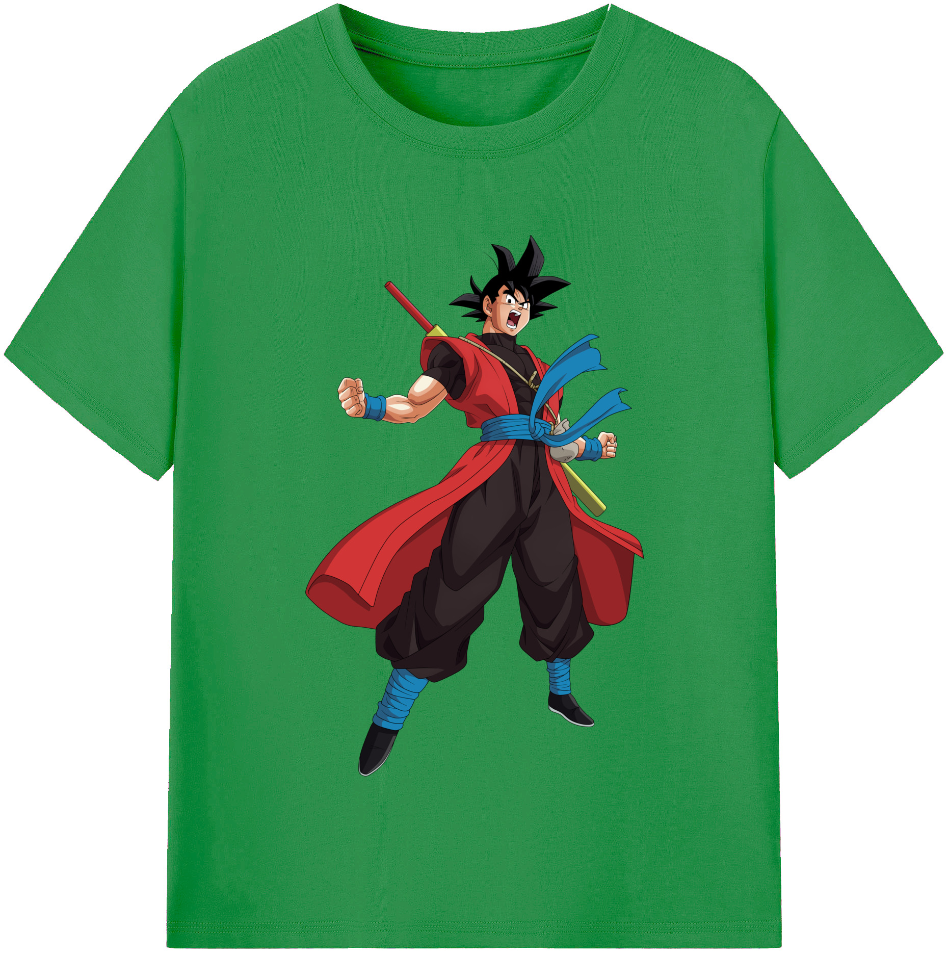 （画像用） ドラゴンボール 孫悟空（そん ごくう）Son Goku カカロット DRAGON BALL Kakarotto レディースカジュアルプリントTシャツ（綿100％）