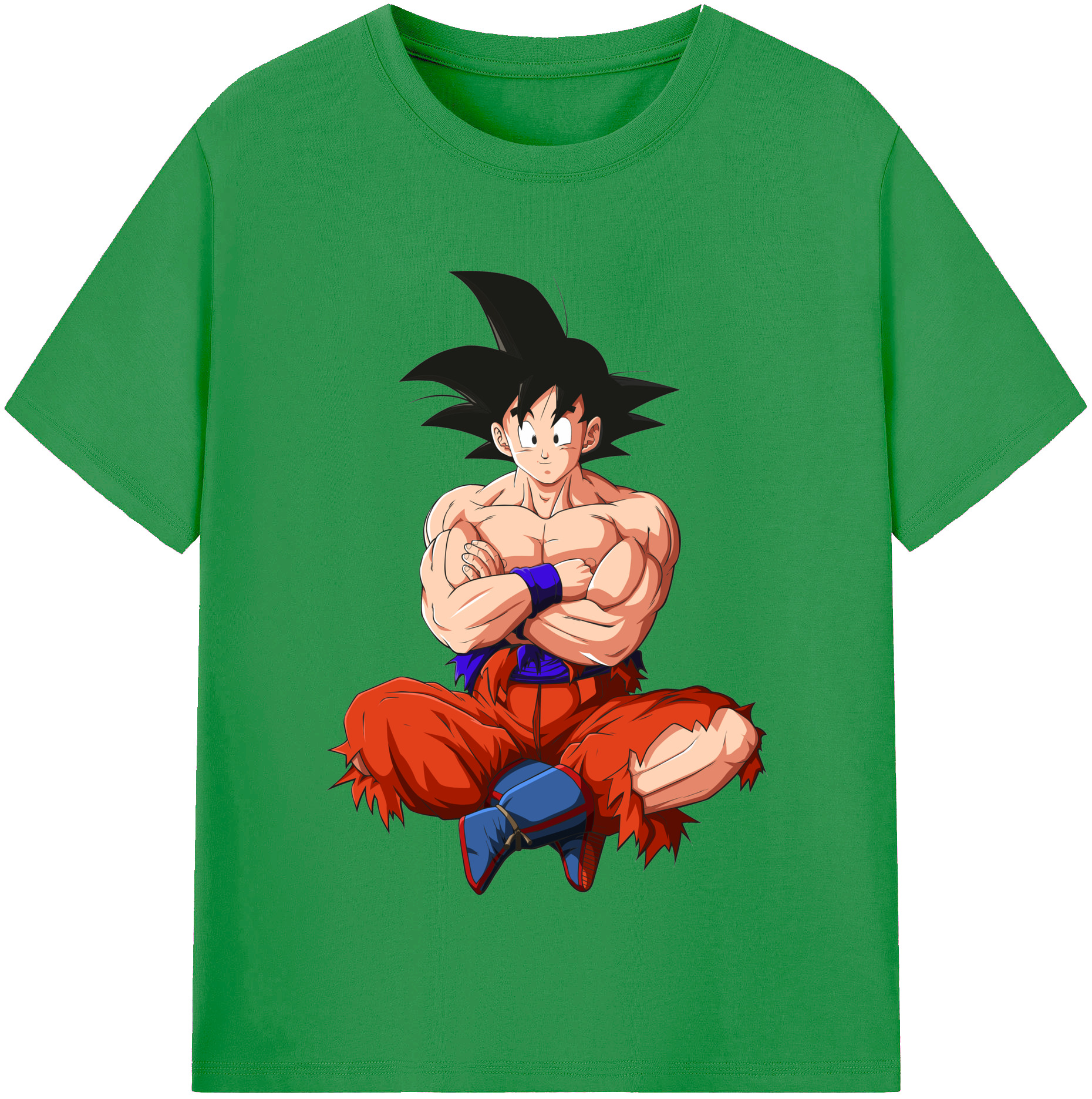 （画像用） ドラゴンボール 孫悟空（そん ごくう）Son Goku カカロット DRAGON BALL Kakarotto レディースカジュアルプリントTシャツ（綿100％）