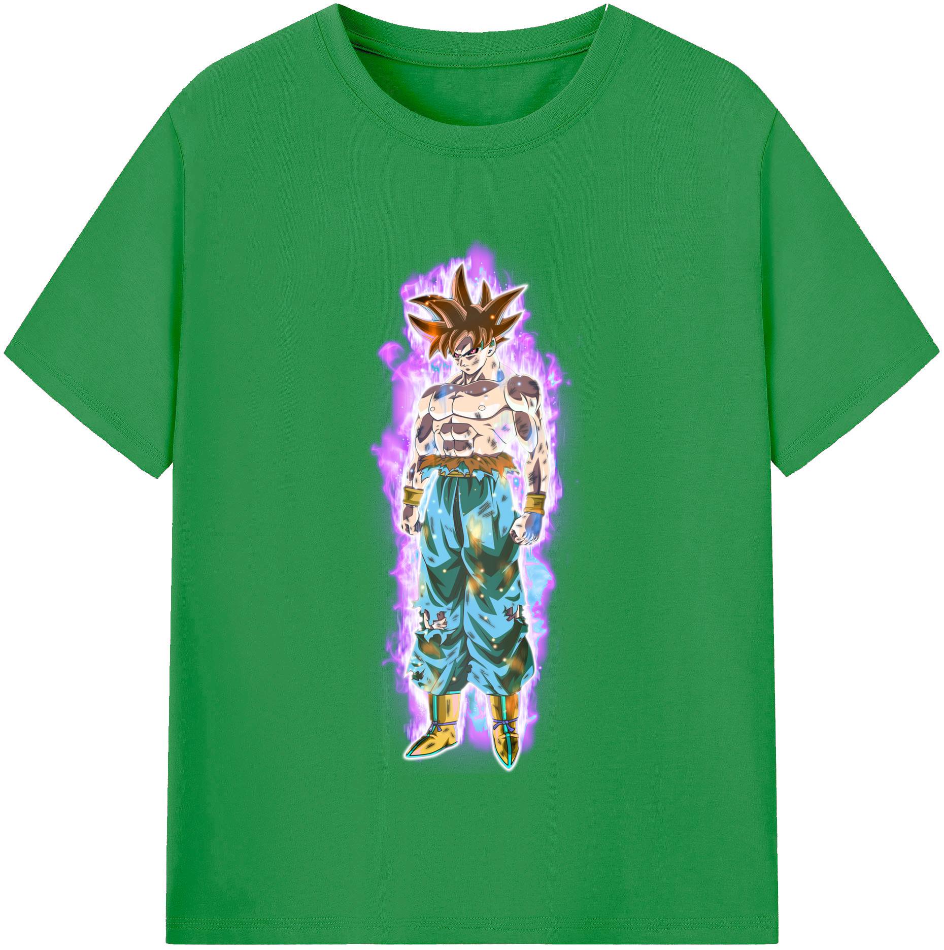 （画像用） ドラゴンボール 孫悟空（そん ごくう）Son Goku カカロット DRAGON BALL Kakarotto レディースカジュアルプリントTシャツ（綿100％）