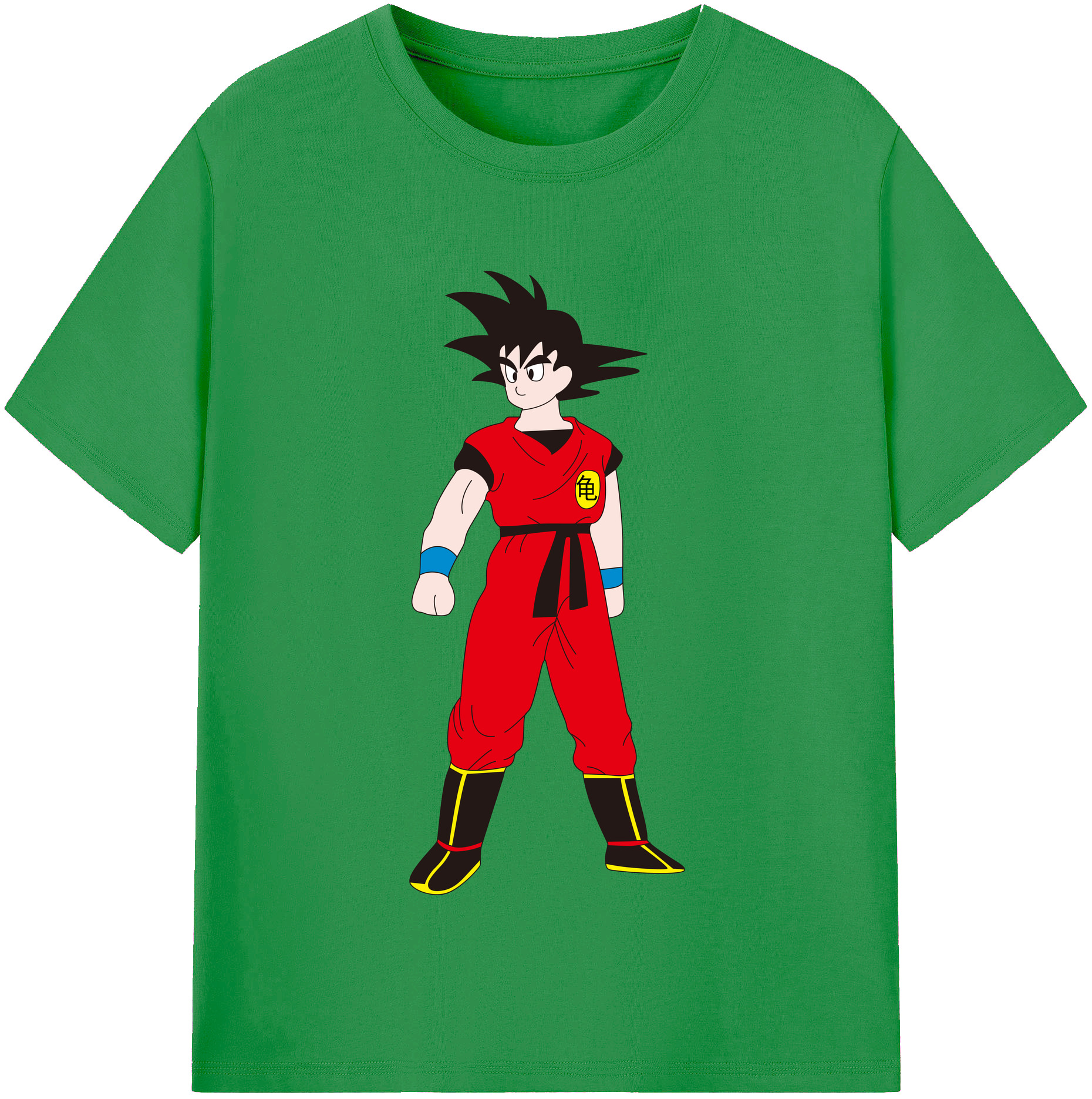 （画像用） ドラゴンボール 孫悟空（そん ごくう）Son Goku カカロット DRAGON BALL Kakarotto レディースカジュアルプリントTシャツ（綿100％）