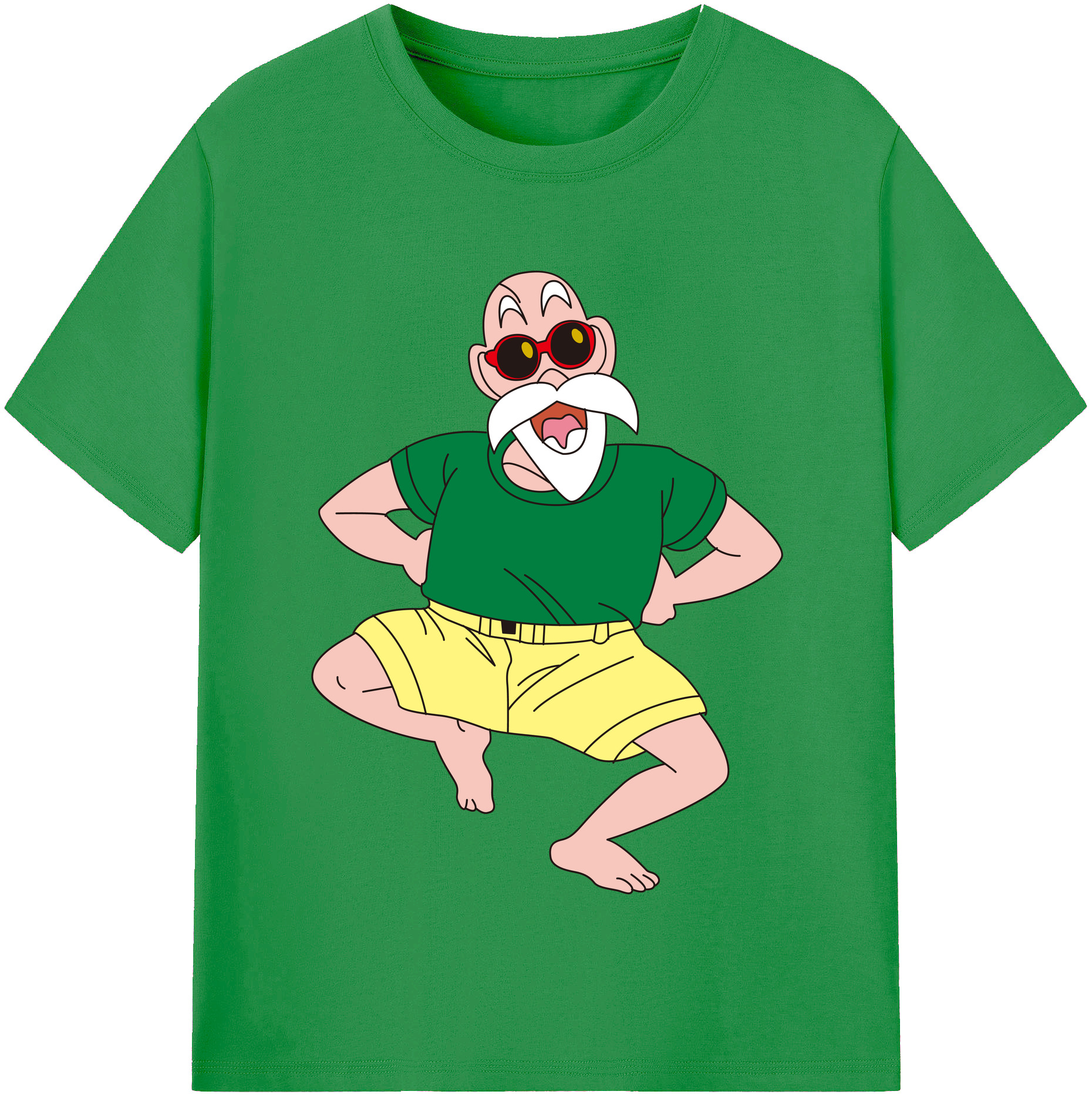 （画像用） ドラゴンボール 亀仙人（かめせんにん） DRAGON BALL Master Roshi Kame Sennin レディースカジュアルプリントTシャツ（綿100％）