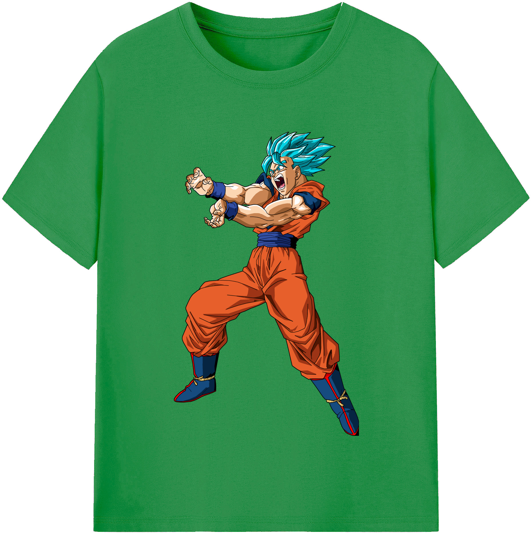 （画像用） ドラゴンボール 孫悟空（そん ごくう）Son Goku カカロット DRAGON BALL Kakarotto レディースカジュアルプリントTシャツ（綿100％）