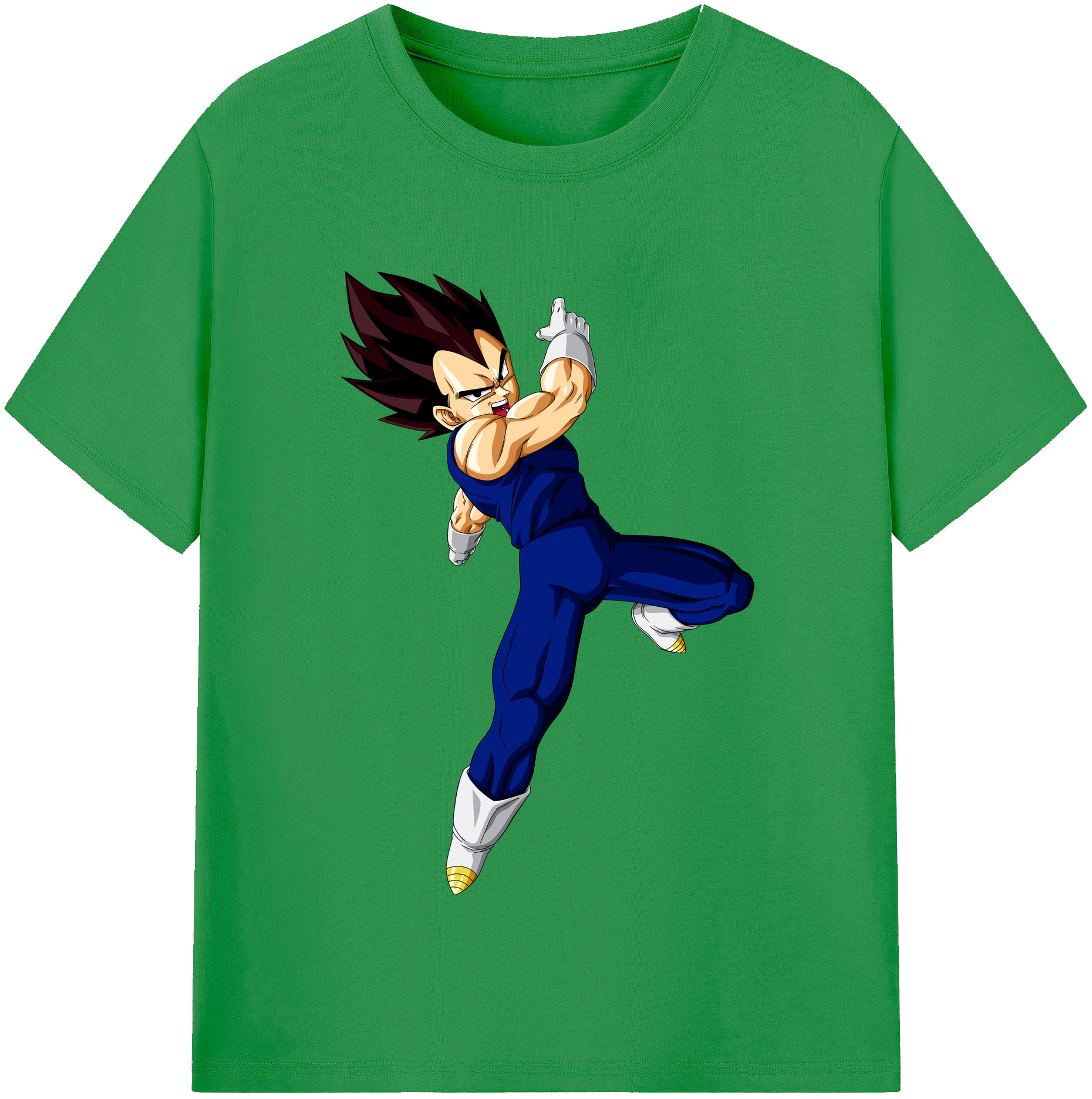 （画像用） ドラゴンボール ベジータ四世（Bejīta Yonsei）DRAGON BALL Vegeta IV レディースカジュアルプリントTシャツ（綿100％）