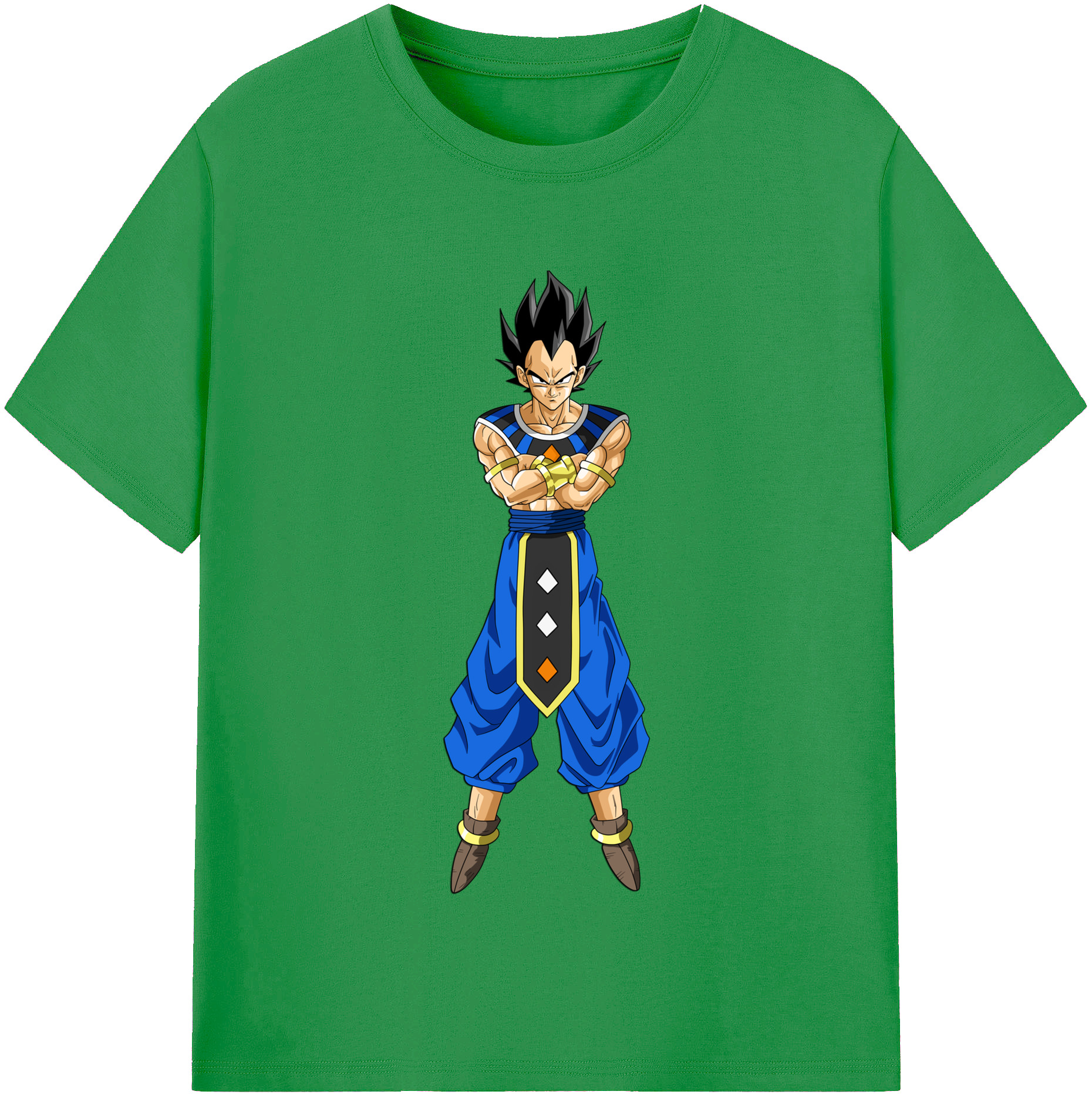 （画像用） ドラゴンボール ベジータ四世（Bejīta Yonsei）DRAGON BALL Vegeta IV レディースカジュアルプリントTシャツ（綿100％）