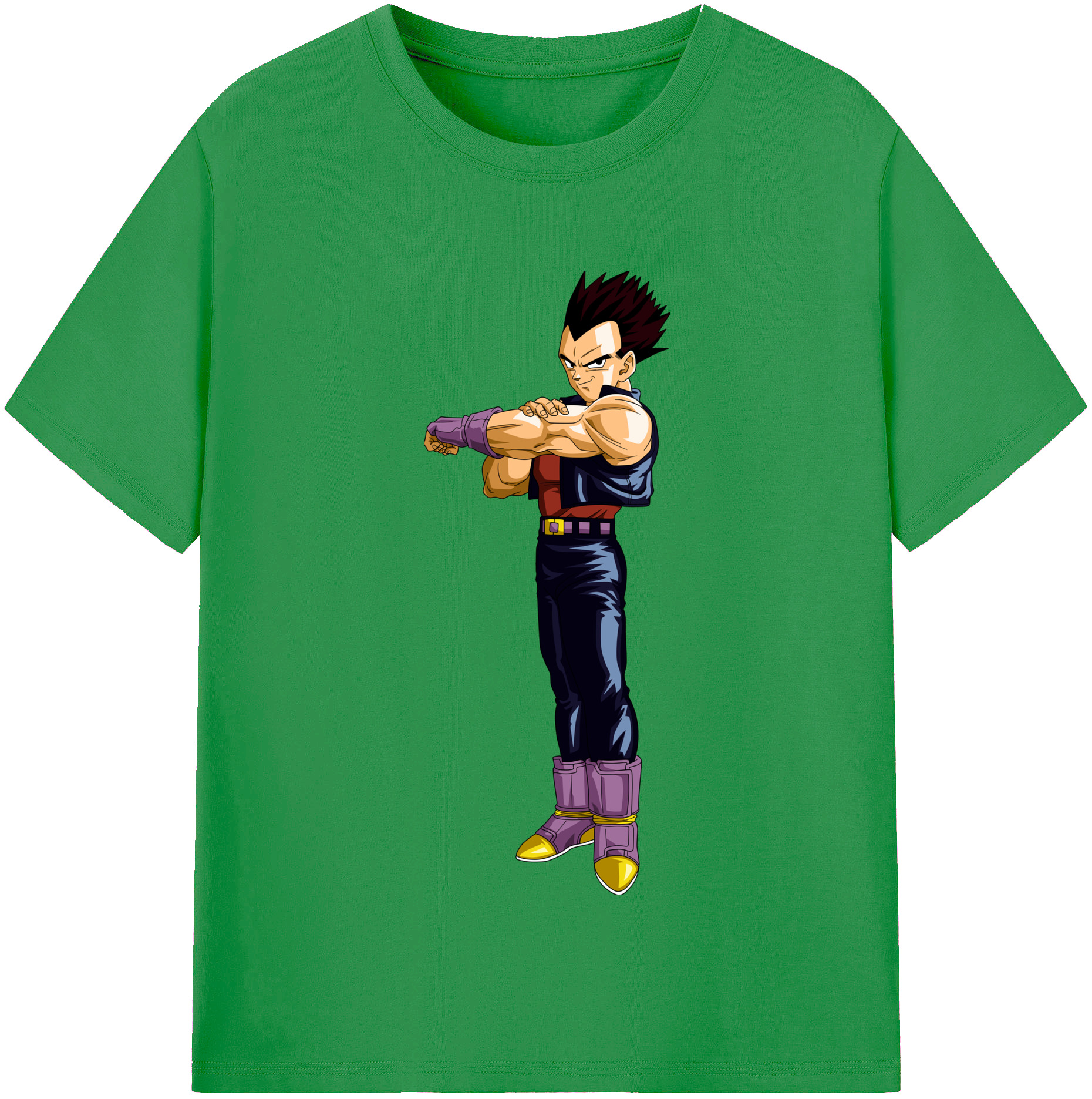 （画像用） ドラゴンボール ベジータ四世（Bejīta Yonsei）DRAGON BALL Vegeta IV レディースカジュアルプリントTシャツ（綿100％）