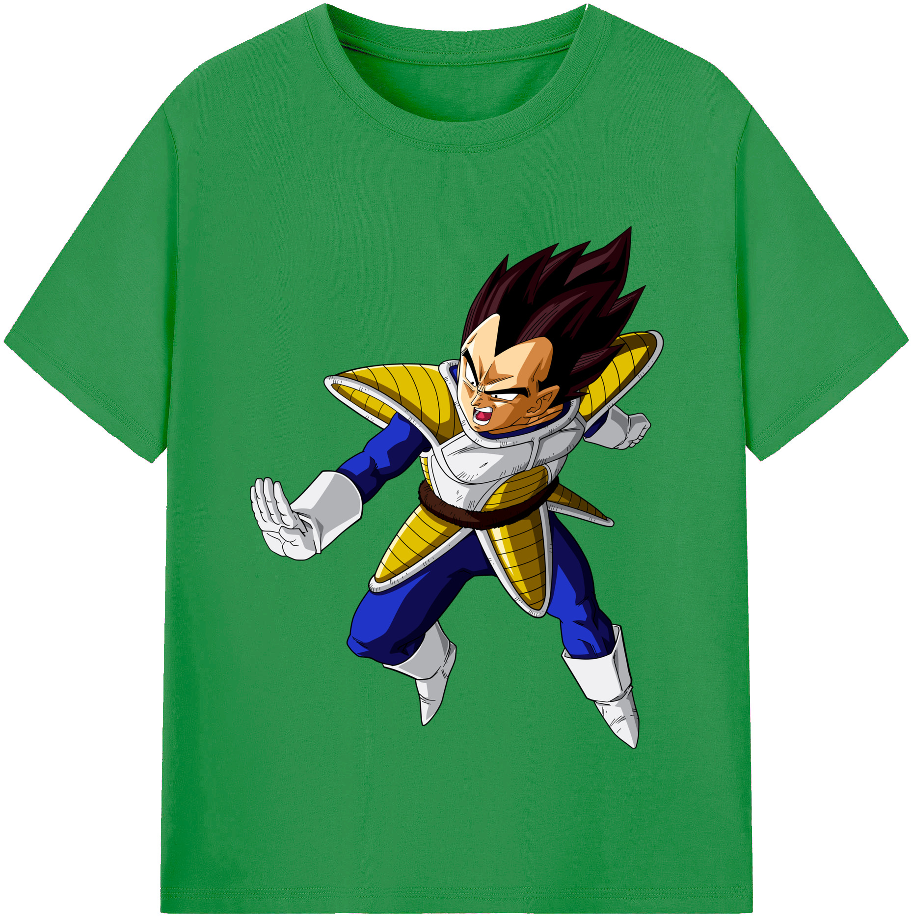 （画像用） ドラゴンボール ベジータ四世（Bejīta Yonsei）DRAGON BALL Vegeta IV レディースカジュアルプリントTシャツ（綿100％）