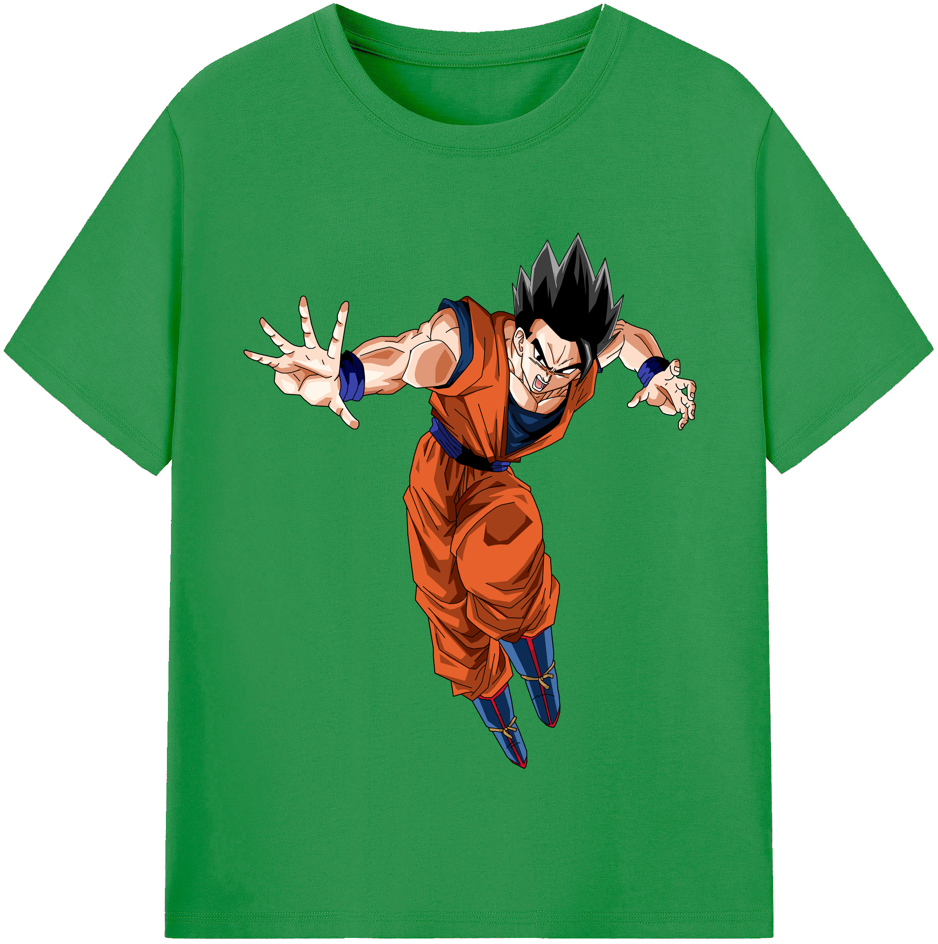 （画像用） ドラゴンボール 孫 悟飯（そんごはん）DRAGON BALL Son Gohan レディースカジュアルプリントTシャツ（綿100％）