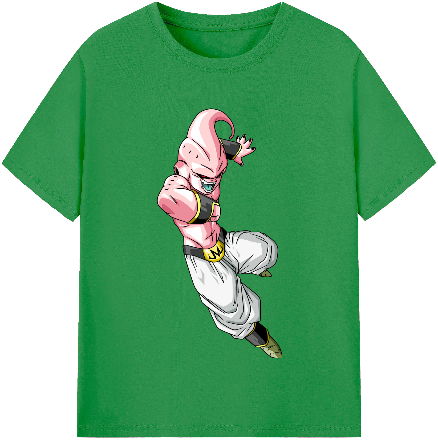 （画像用） ドラゴンボール 魔人ブウ DRAGON BALL Majin Buu レディースカジュアルプリントTシャツ（綿100％）