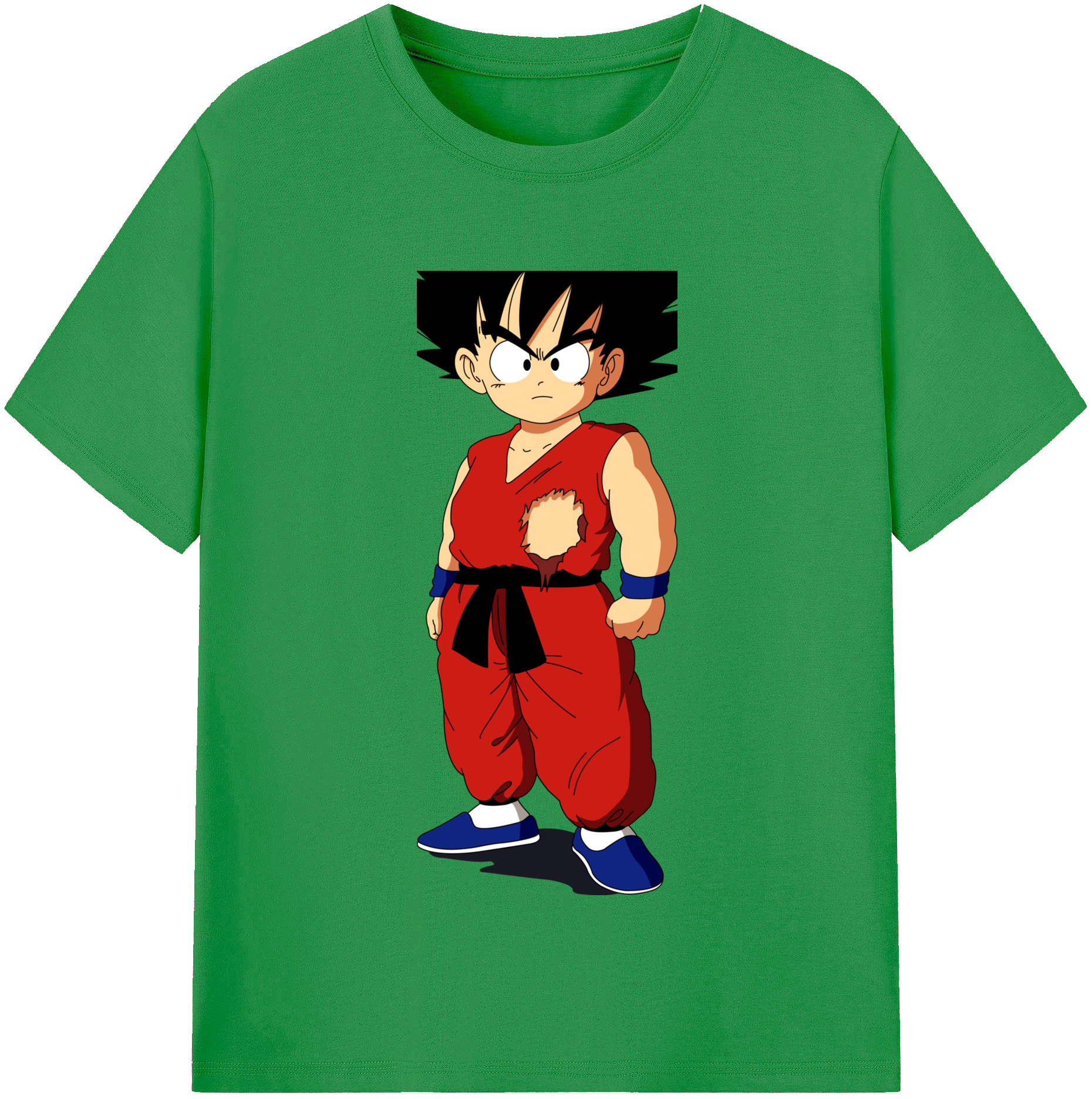 （画像用） ドラゴンボール 孫悟空（そん ごくう）Son Goku カカロット DRAGON BALL Kakarotto レディースカジュアルプリントTシャツ（綿100％）