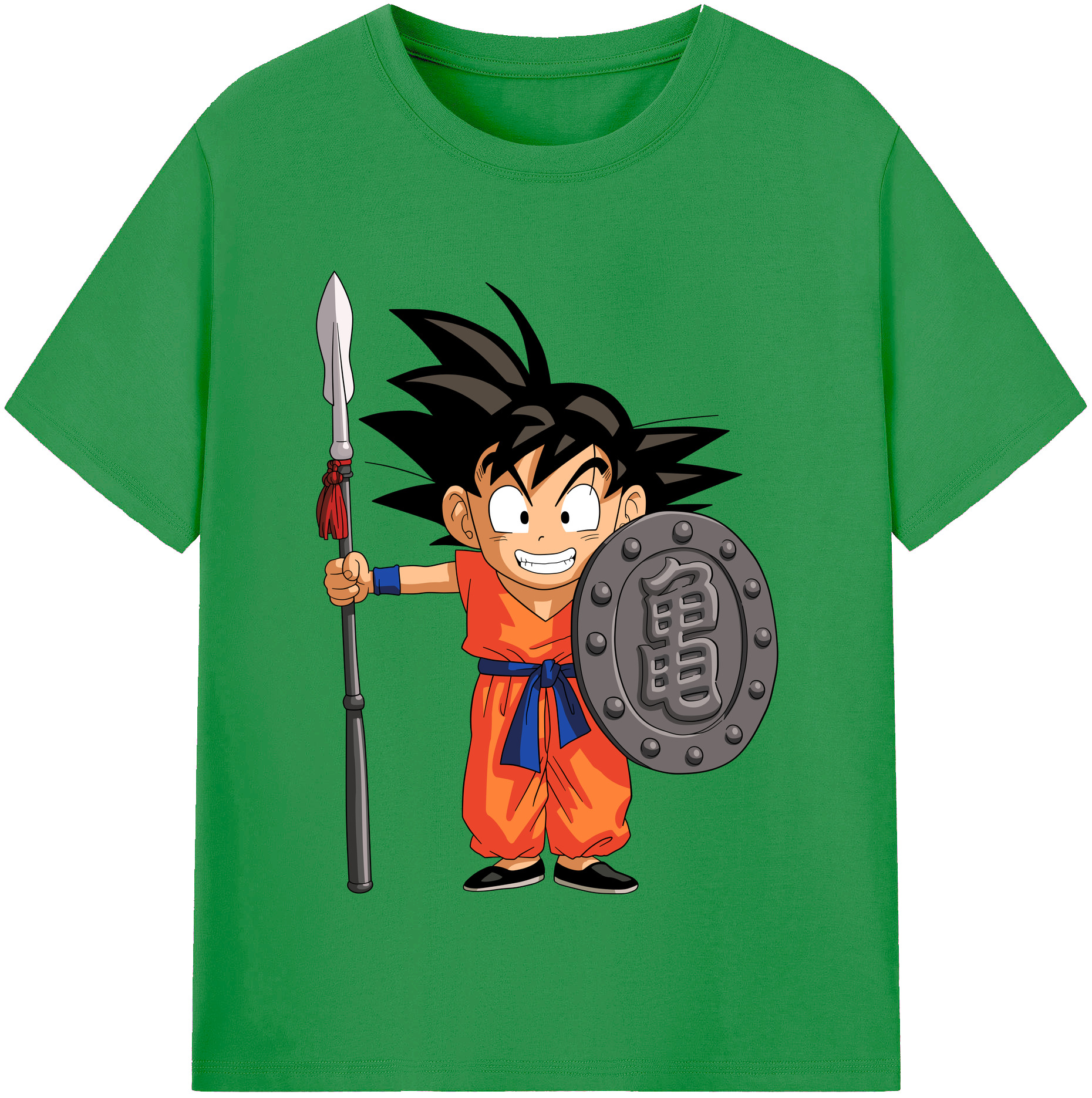 （画像用） ドラゴンボール 孫悟空（そん ごくう）Son Goku カカロット DRAGON BALL Kakarotto レディースカジュアルプリントTシャツ（綿100％）