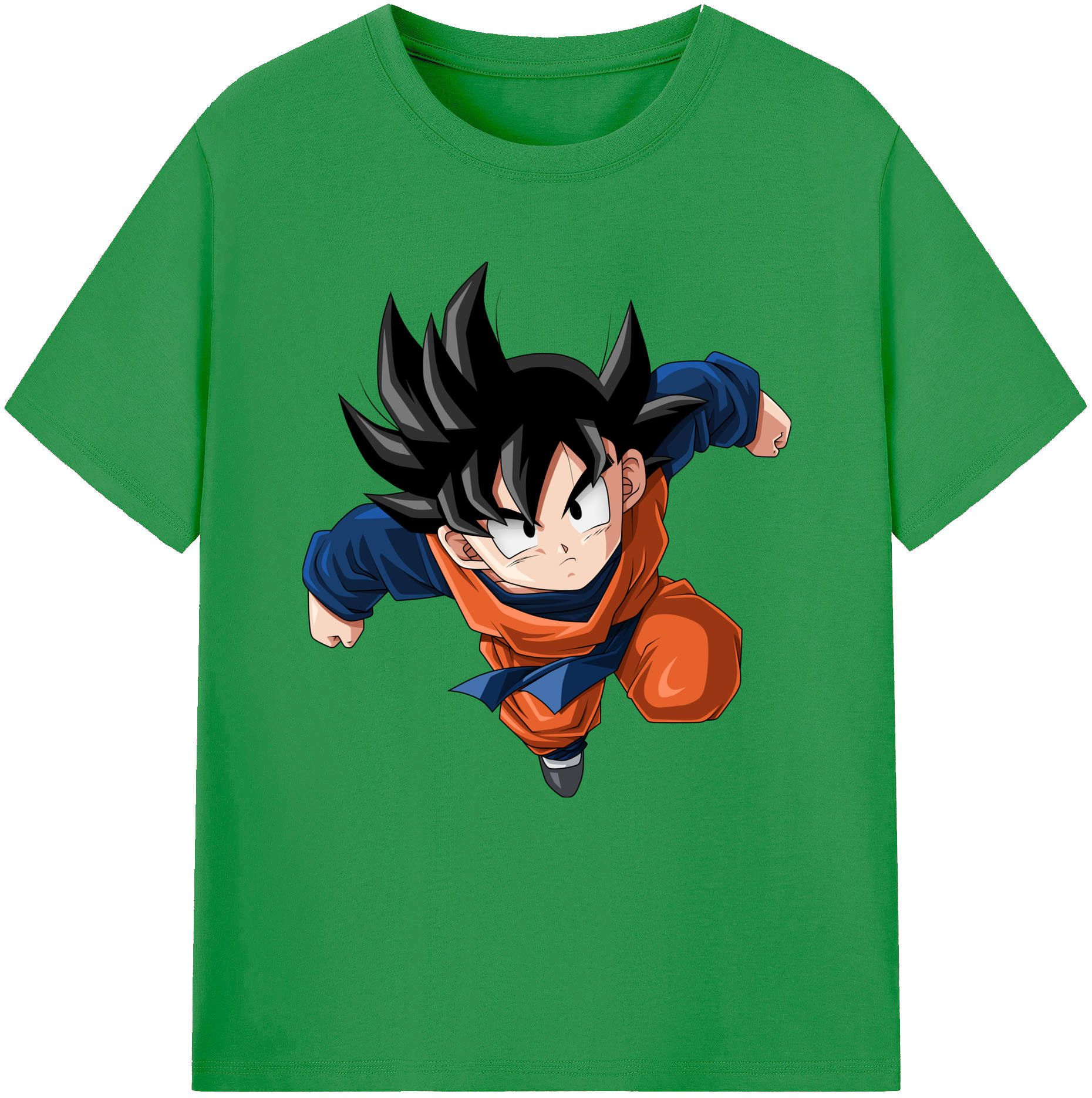 （画像用） ドラゴンボール 孫悟空（そん ごくう）Son Goku カカロット DRAGON BALL Kakarotto レディースカジュアルプリントTシャツ（綿100％）