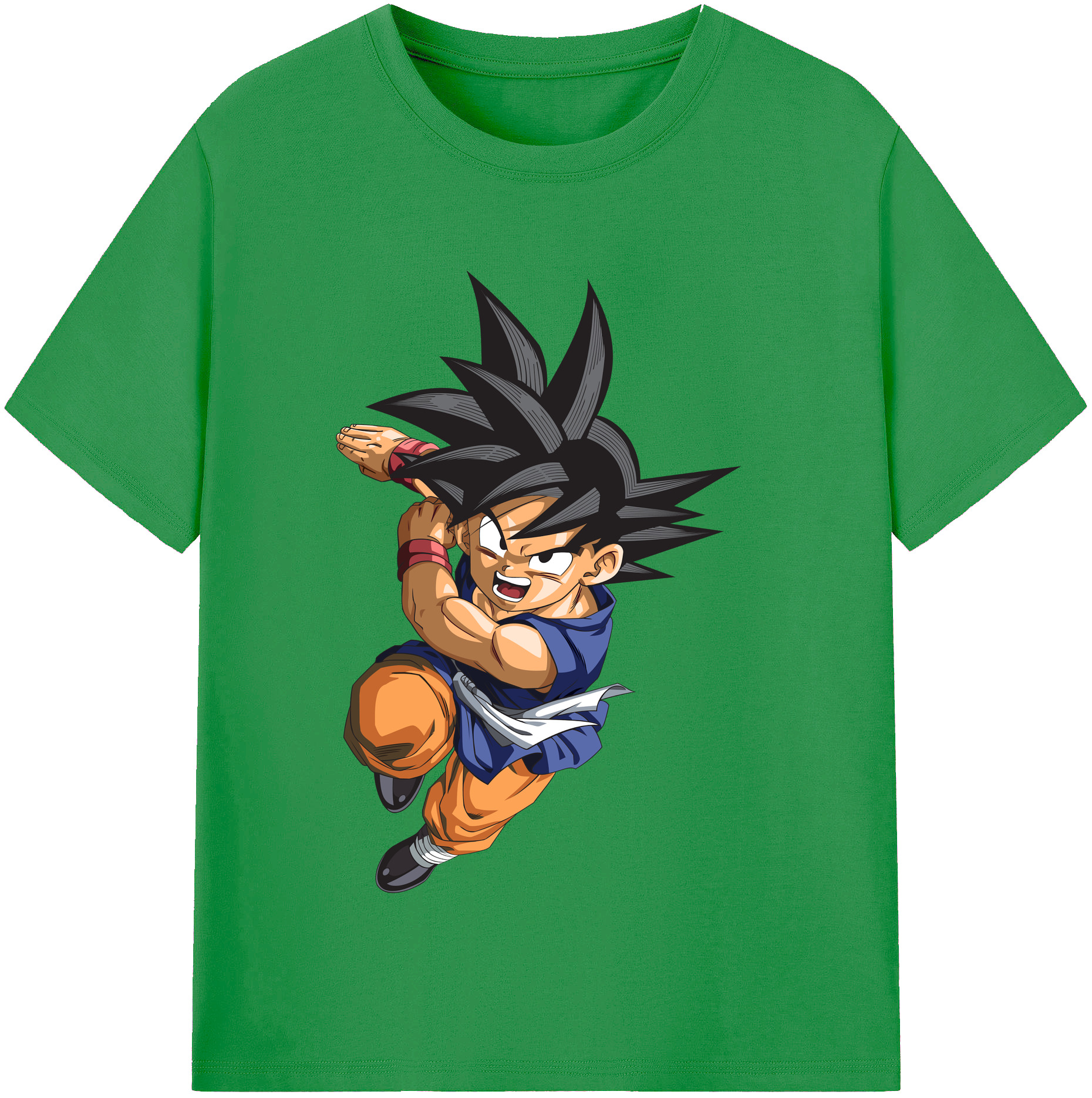 （画像用） ドラゴンボール 孫悟空（そん ごくう）Son Goku カカロット DRAGON BALL Kakarotto レディースカジュアルプリントTシャツ（綿100％）