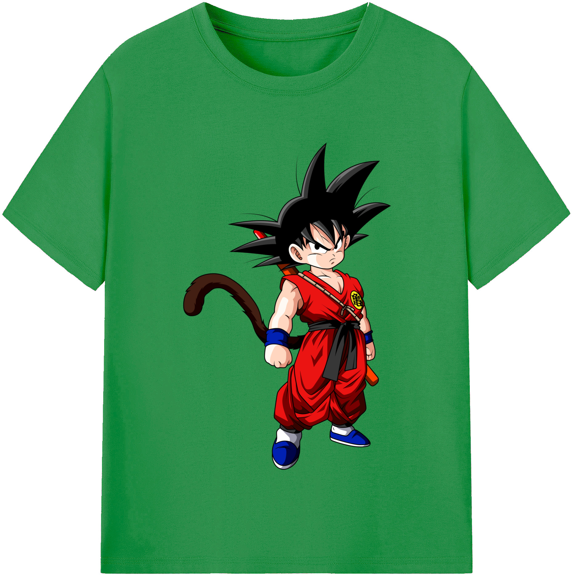 （画像用） ドラゴンボール 孫悟空（そん ごくう）Son Goku カカロット DRAGON BALL Kakarotto レディースカジュアルプリントTシャツ（綿100％）
