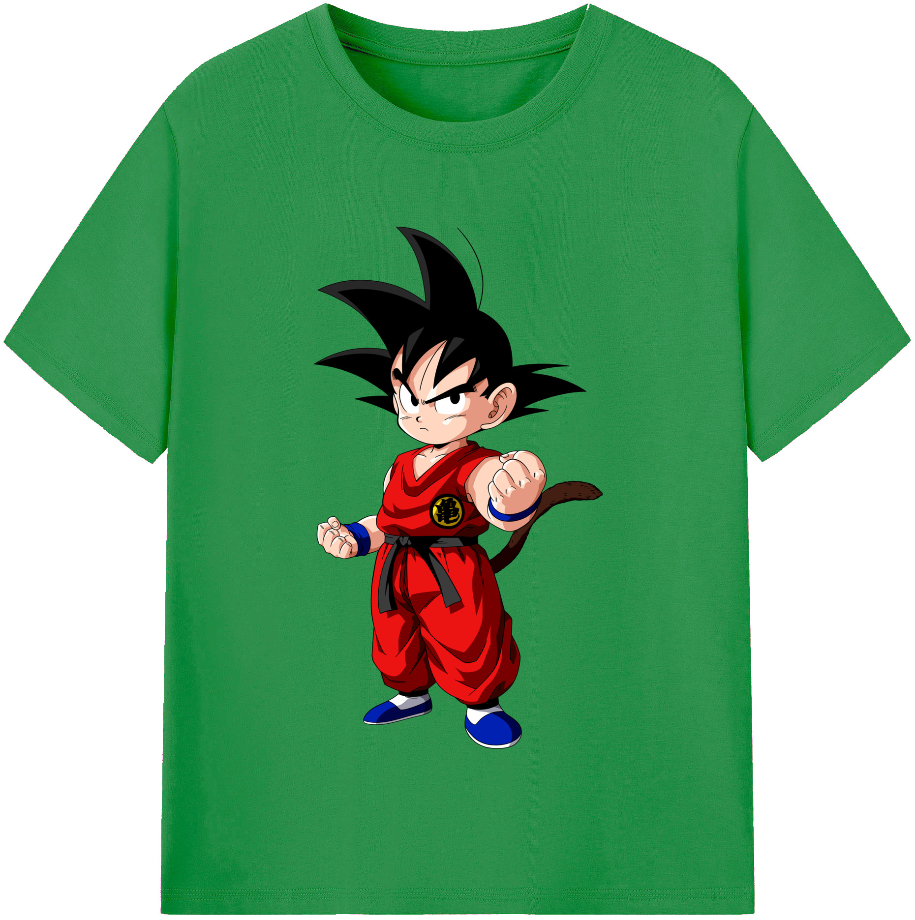 （画像用） ドラゴンボール 孫悟空（そん ごくう）Son Goku カカロット DRAGON BALL Kakarotto レディースカジュアルプリントTシャツ（綿100％）