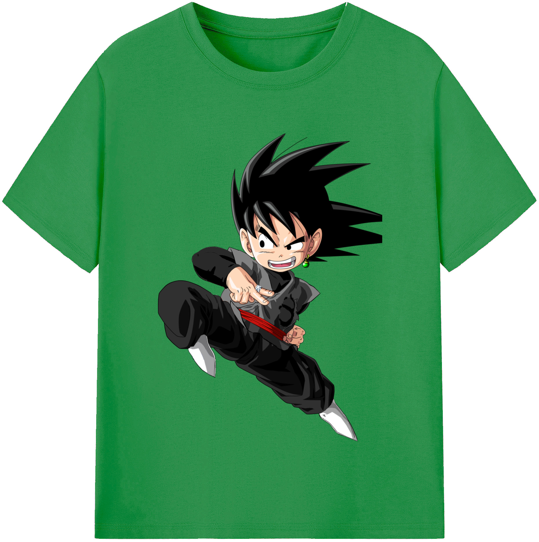 （画像用） ドラゴンボール 孫悟空（そん ごくう）Son Goku カカロット DRAGON BALL Kakarotto レディースカジュアルプリントTシャツ（綿100％）