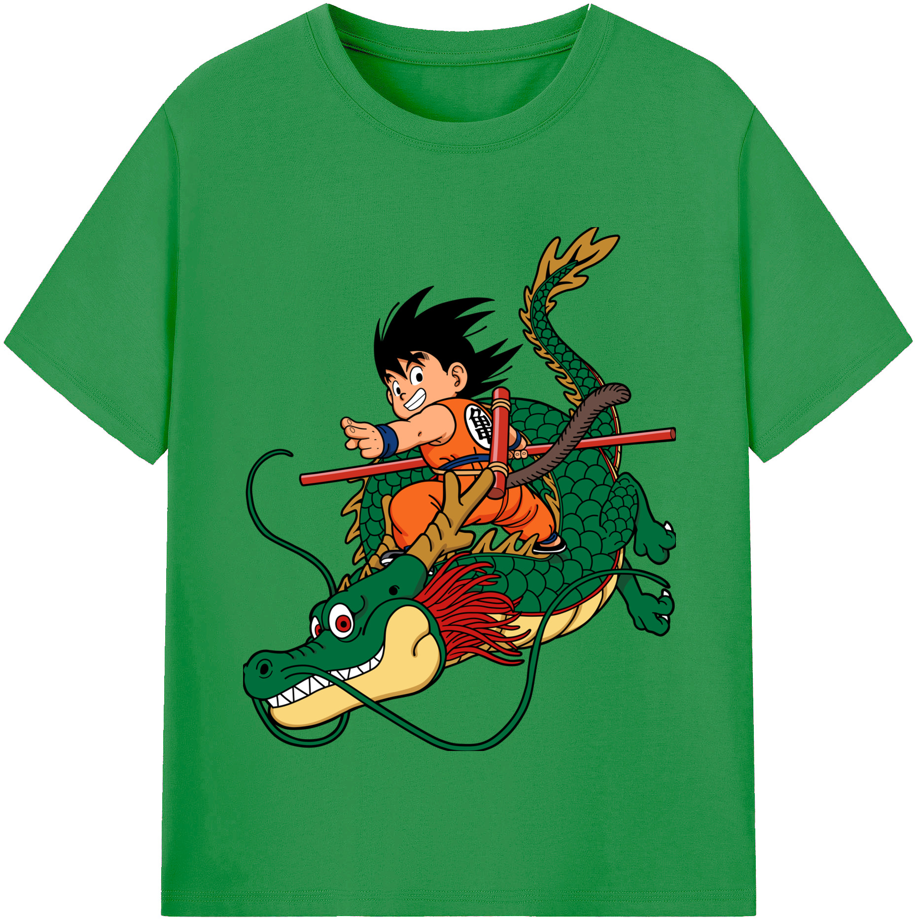 （画像用） ドラゴンボール 孫悟空（そん ごくう）Son Goku カカロット DRAGON BALL Kakarotto レディースカジュアルプリントTシャツ（綿100％）