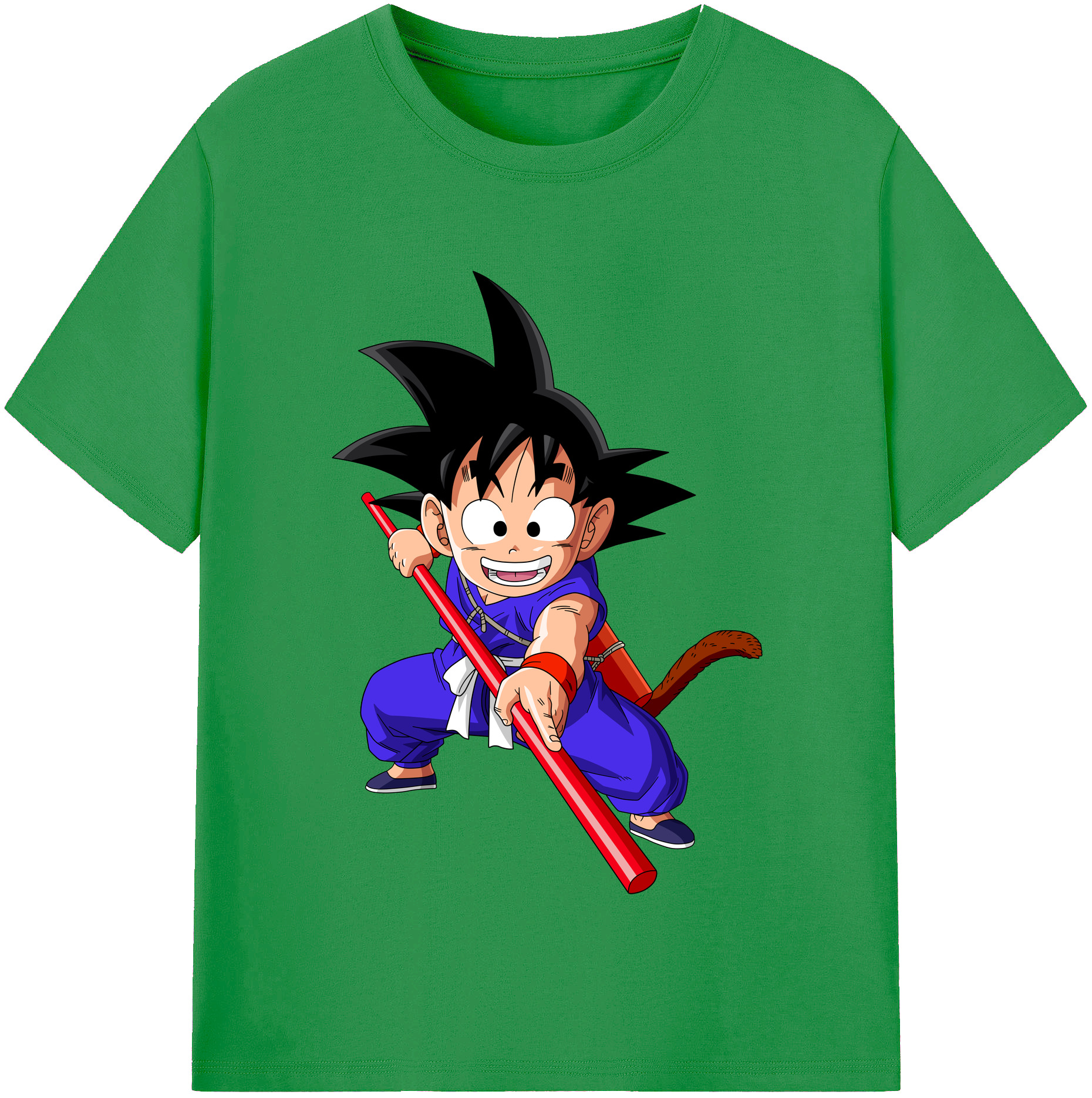 （画像用） ドラゴンボール 孫悟空（そん ごくう）Son Goku カカロット DRAGON BALL Kakarotto レディースカジュアルプリントTシャツ（綿100％）