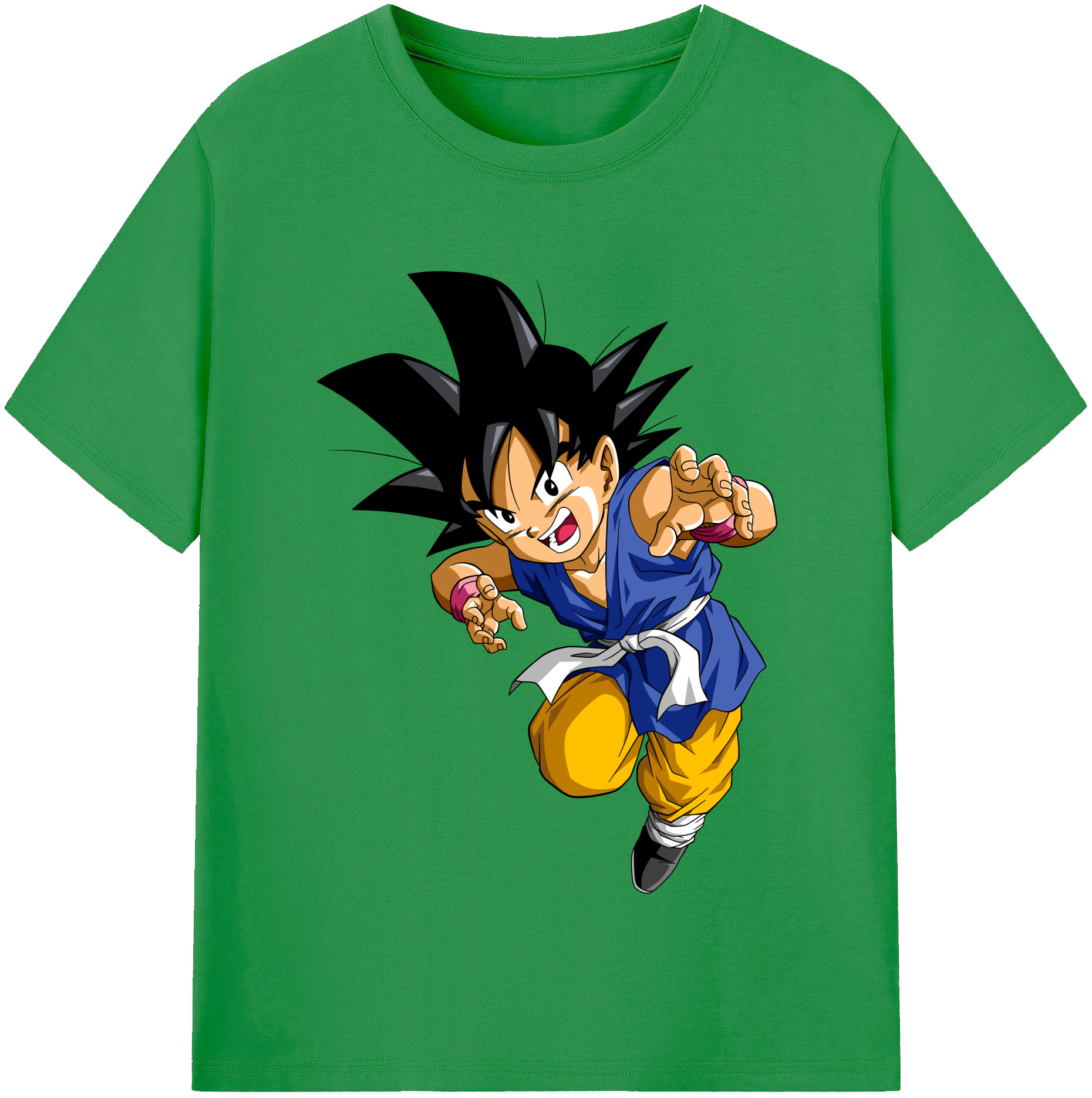 （画像用） ドラゴンボール 孫悟空（そん ごくう）Son Goku カカロット DRAGON BALL Kakarotto レディースカジュアルプリントTシャツ（綿100％）