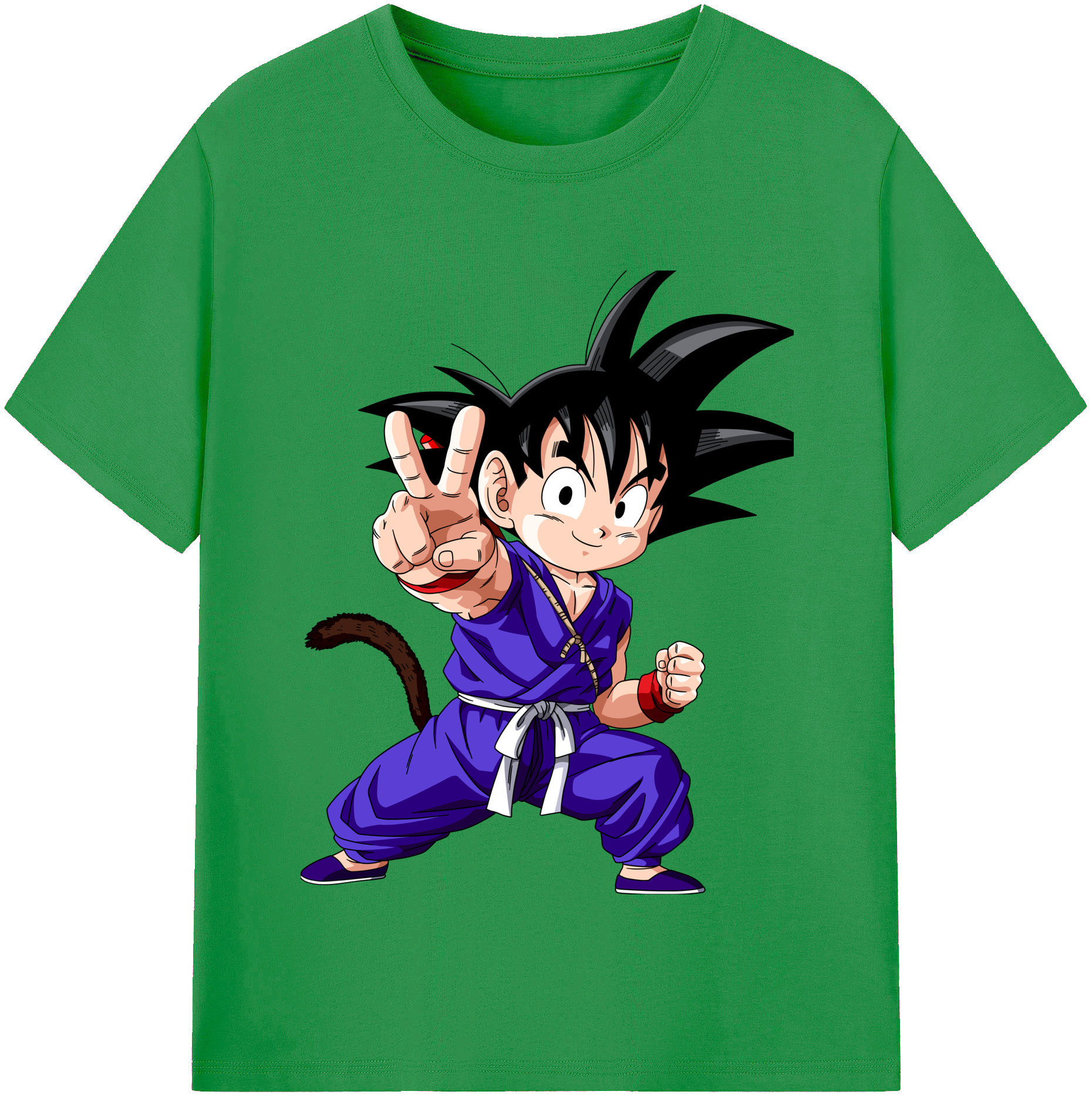 （画像用） ドラゴンボール 孫悟空（そん ごくう）Son Goku カカロット DRAGON BALL Kakarotto レディースカジュアルプリントTシャツ（綿100％）
