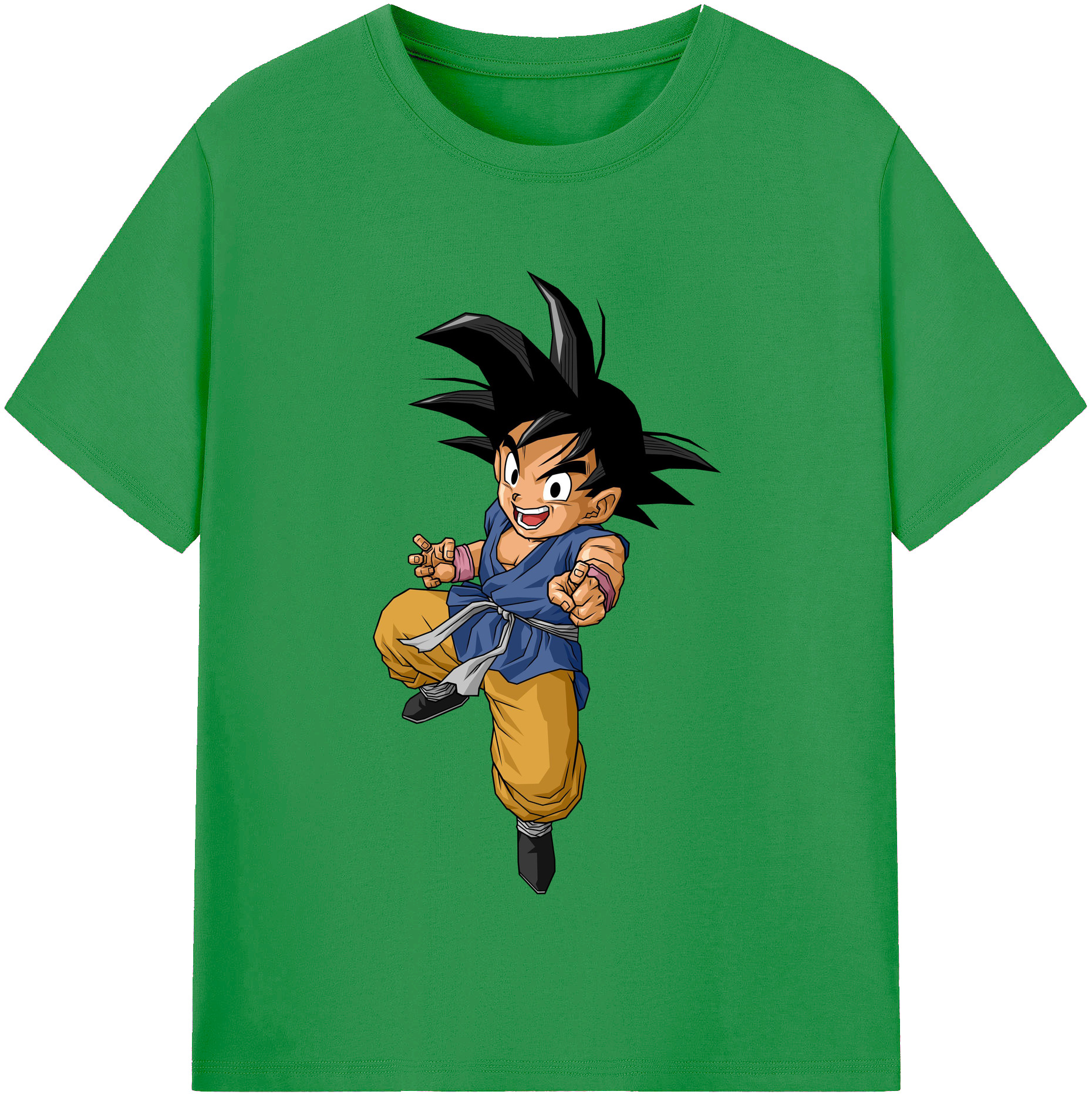 （画像用） ドラゴンボール 孫悟空（そん ごくう）Son Goku カカロット DRAGON BALL Kakarotto レディースカジュアルプリントTシャツ（綿100％）