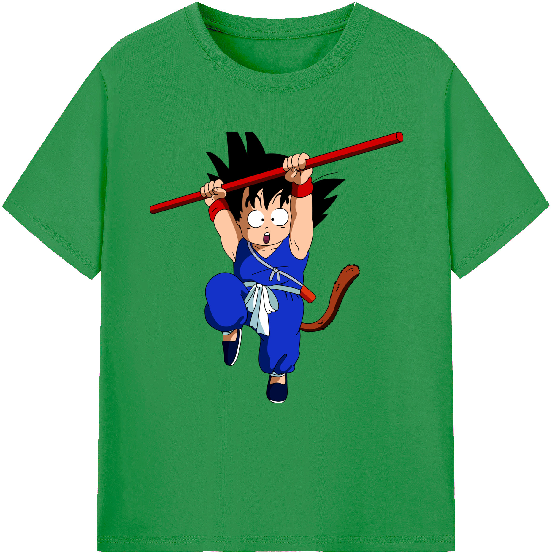 （画像用） ドラゴンボール 孫悟空（そん ごくう）Son Goku カカロット DRAGON BALL Kakarotto レディースカジュアルプリントTシャツ（綿100％）