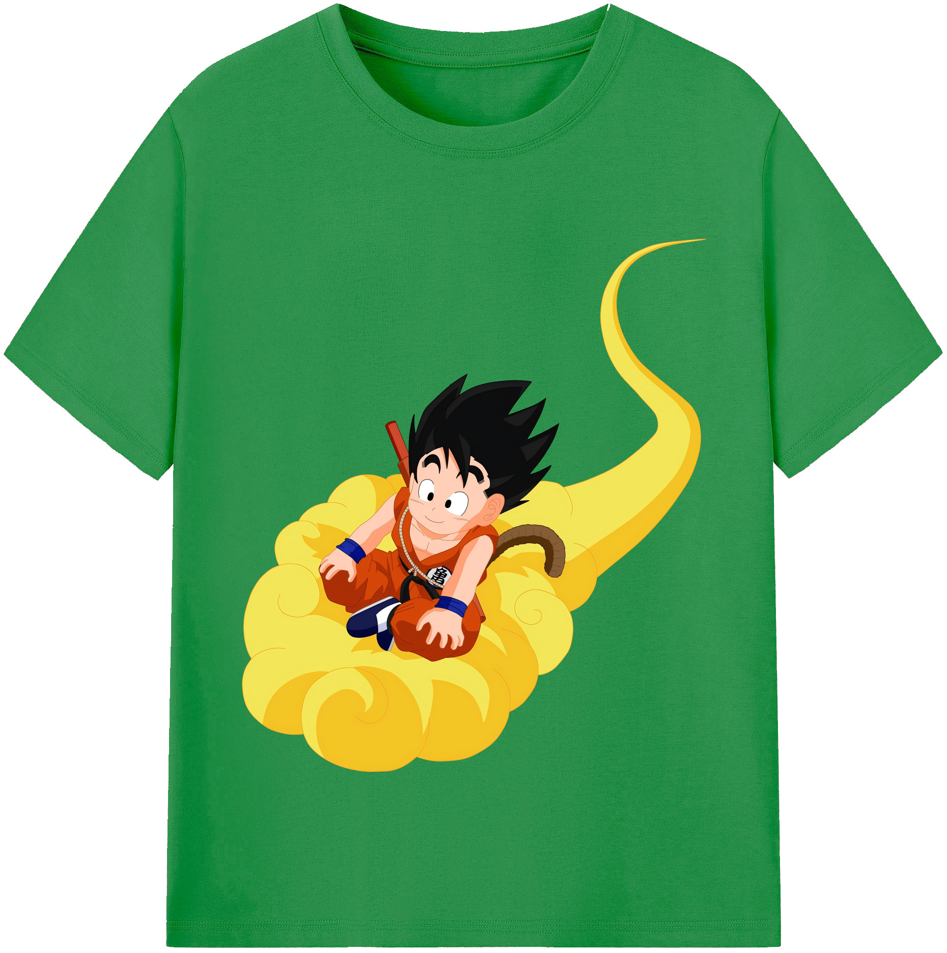 （画像用） ドラゴンボール 孫悟空（そん ごくう）Son Goku カカロット DRAGON BALL Kakarotto レディースカジュアルプリントTシャツ（綿100％）