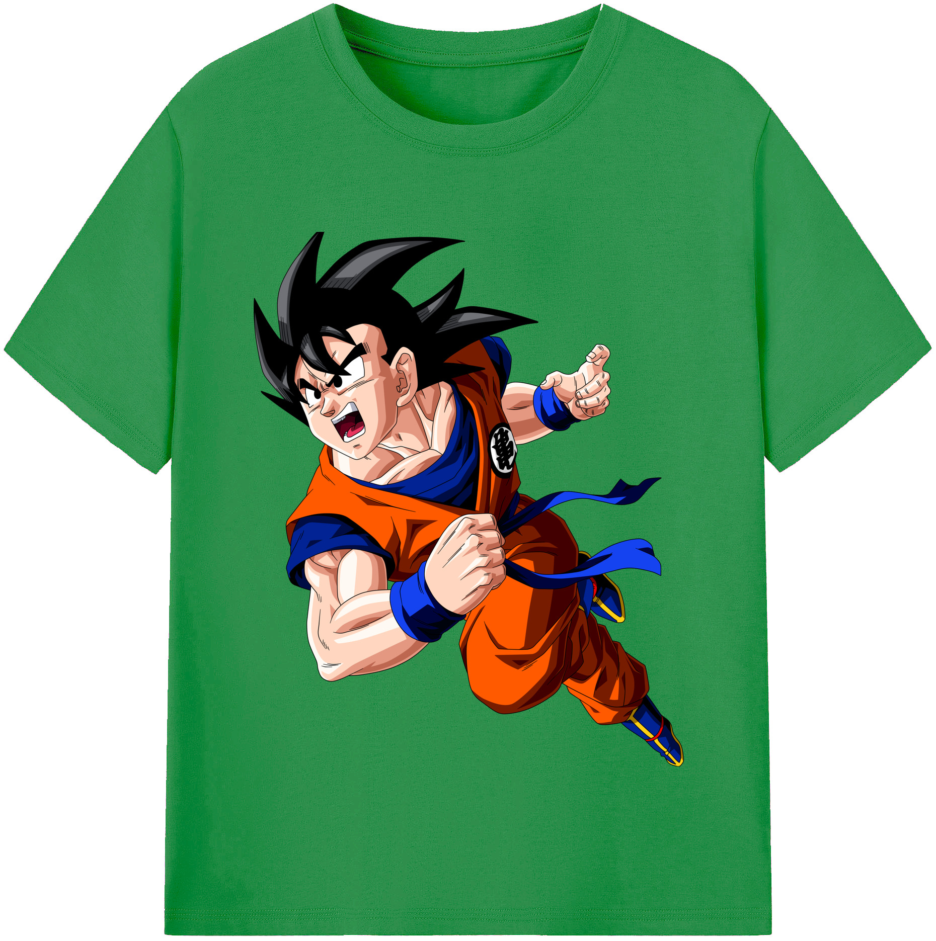 （画像用） ドラゴンボール 孫悟空（そん ごくう）Son Goku カカロット DRAGON BALL Kakarotto レディースカジュアルプリントTシャツ（綿100％）