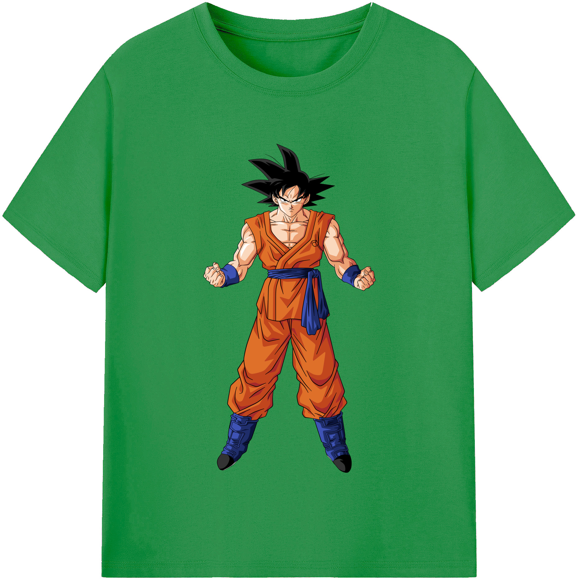 （画像用） ドラゴンボール 孫悟空（そん ごくう）Son Goku カカロット DRAGON BALL Kakarotto レディースカジュアルプリントTシャツ（綿100％）