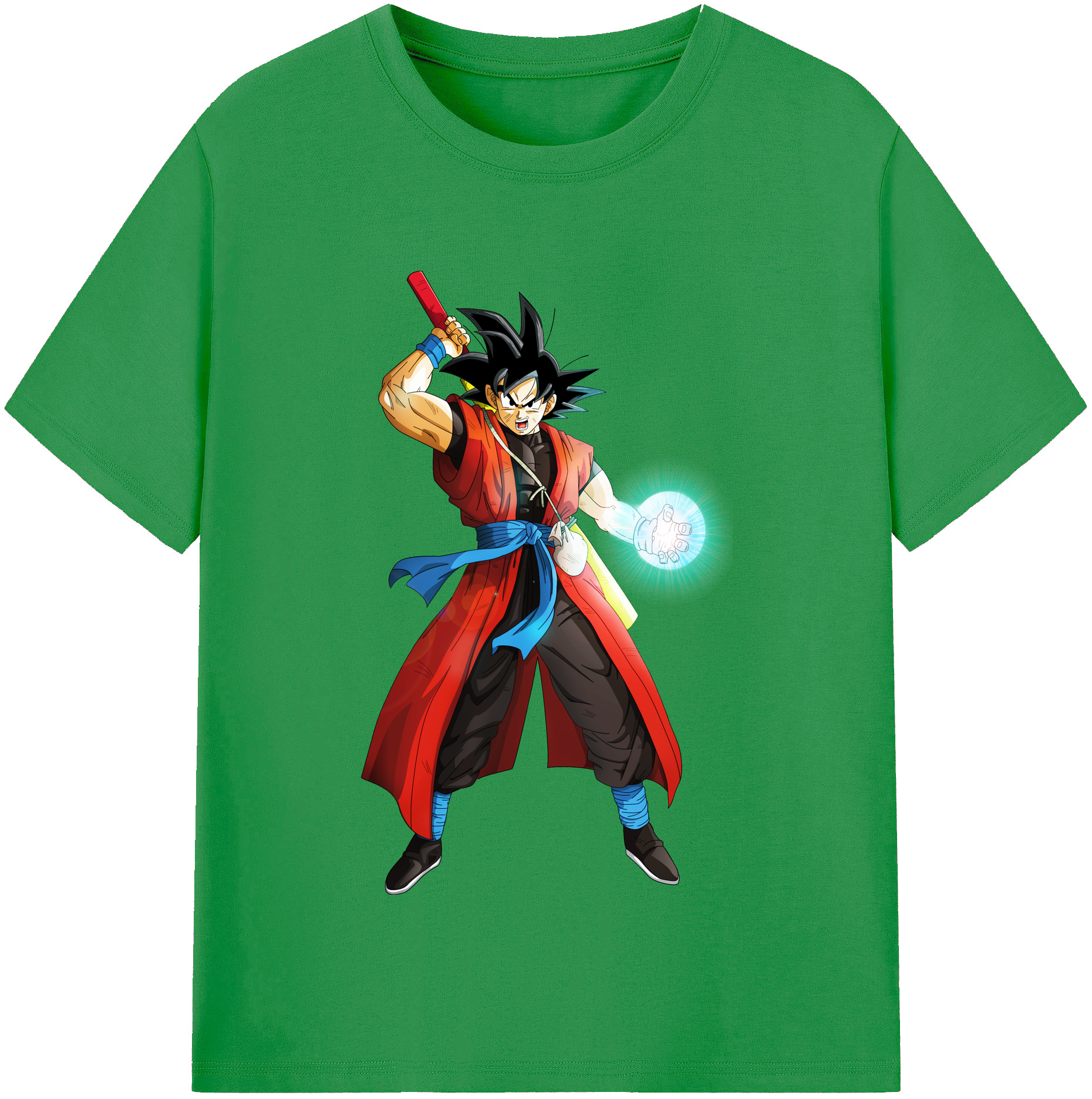 （画像用） ドラゴンボール 孫悟空（そん ごくう）Son Goku カカロット DRAGON BALL Kakarotto レディースカジュアルプリントTシャツ（綿100％）
