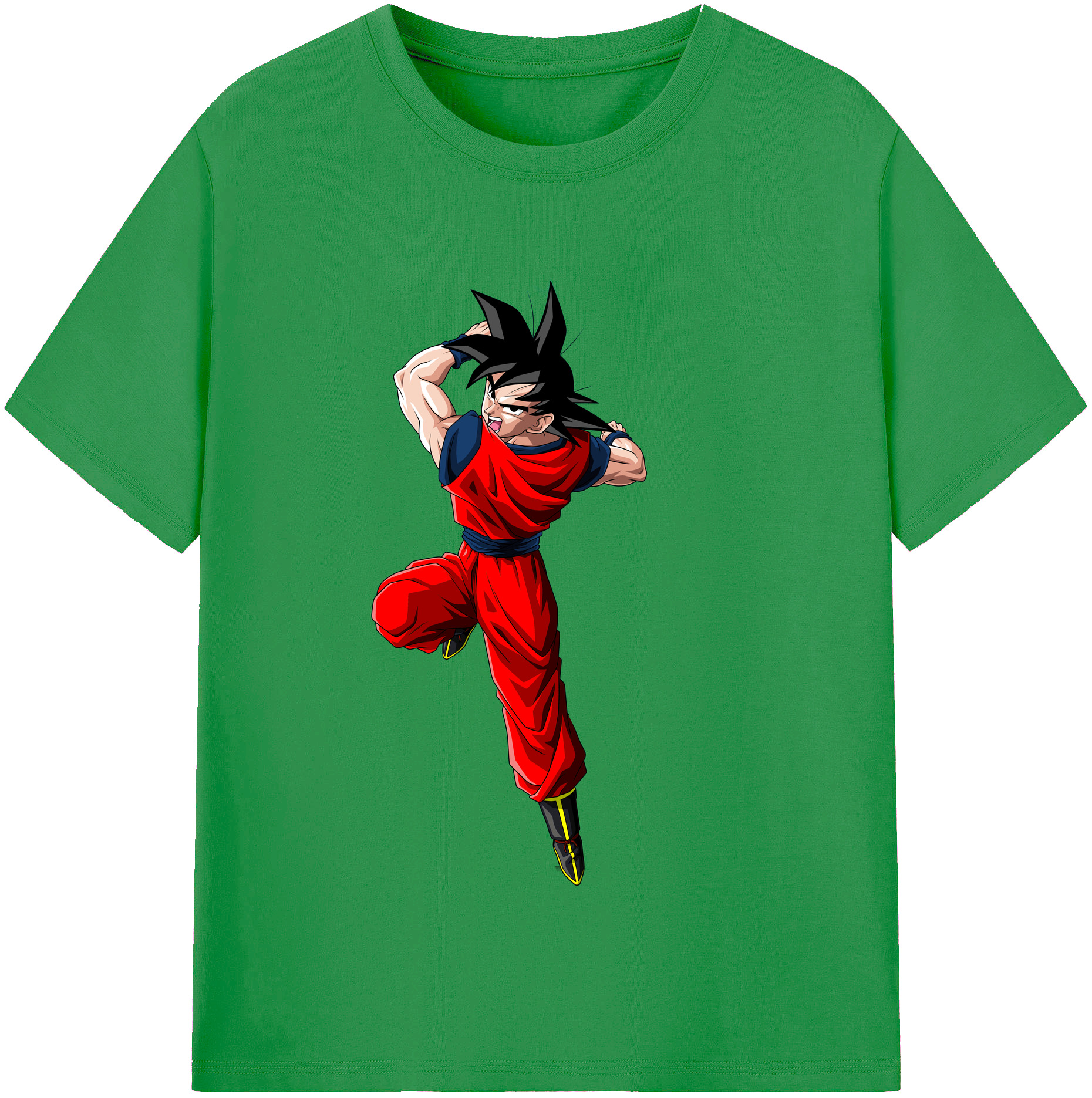 （画像用） ドラゴンボール 孫悟空（そん ごくう）Son Goku カカロット DRAGON BALL Kakarotto レディースカジュアルプリントTシャツ（綿100％）
