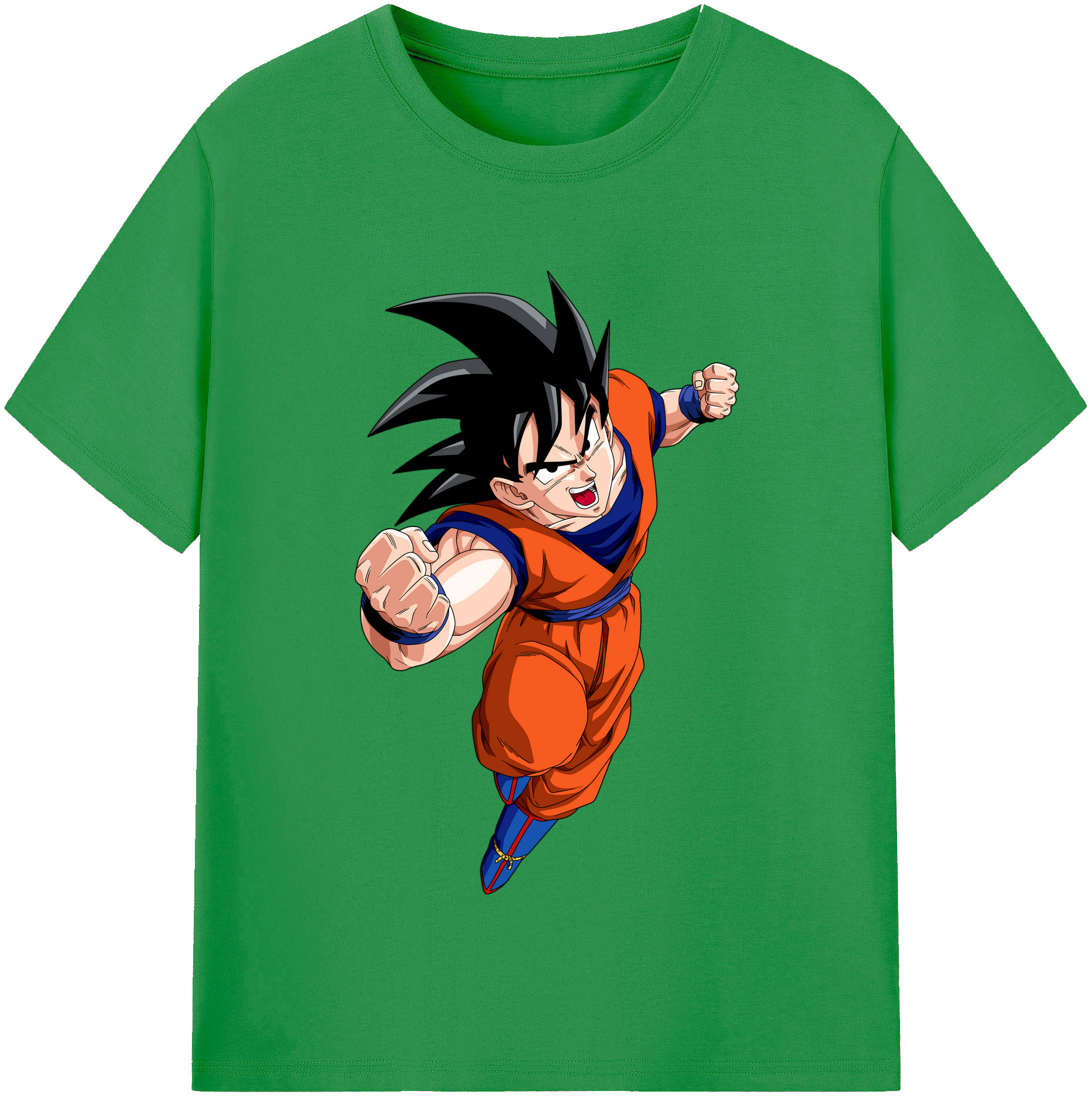 （画像用） ドラゴンボール 孫悟空（そん ごくう）Son Goku カカロット DRAGON BALL Kakarotto レディースカジュアルプリントTシャツ（綿100％）