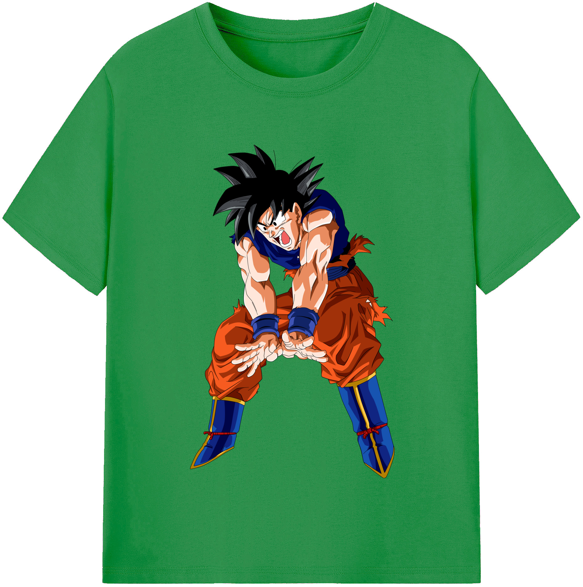 （画像用） ドラゴンボール 孫悟空（そん ごくう）Son Goku カカロット DRAGON BALL Kakarotto レディースカジュアルプリントTシャツ（綿100％）