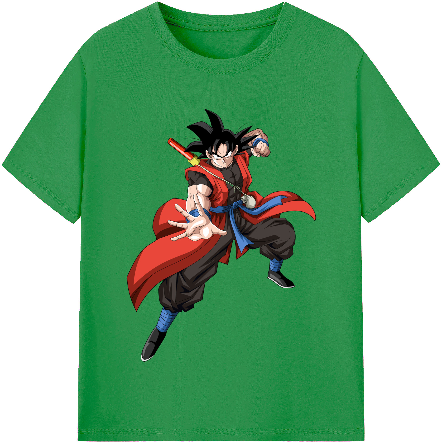 （画像用） ドラゴンボール 孫悟空（そん ごくう）Son Goku カカロット DRAGON BALL Kakarotto レディースカジュアルプリントTシャツ（綿100％）
