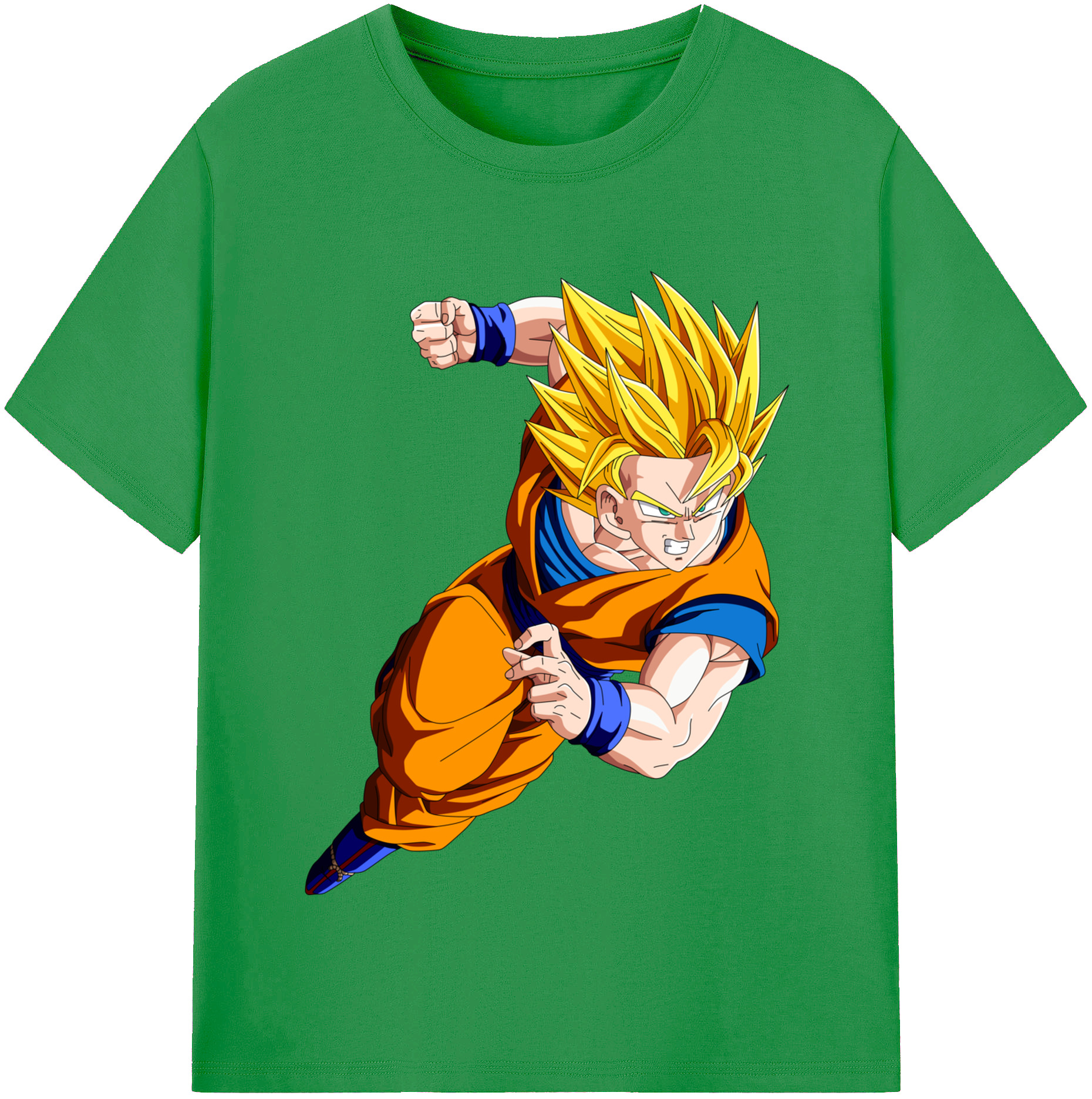 （画像用） ドラゴンボール 孫悟空（そん ごくう）Son Goku カカロット DRAGON BALL Kakarotto レディースカジュアルプリントTシャツ（綿100％）