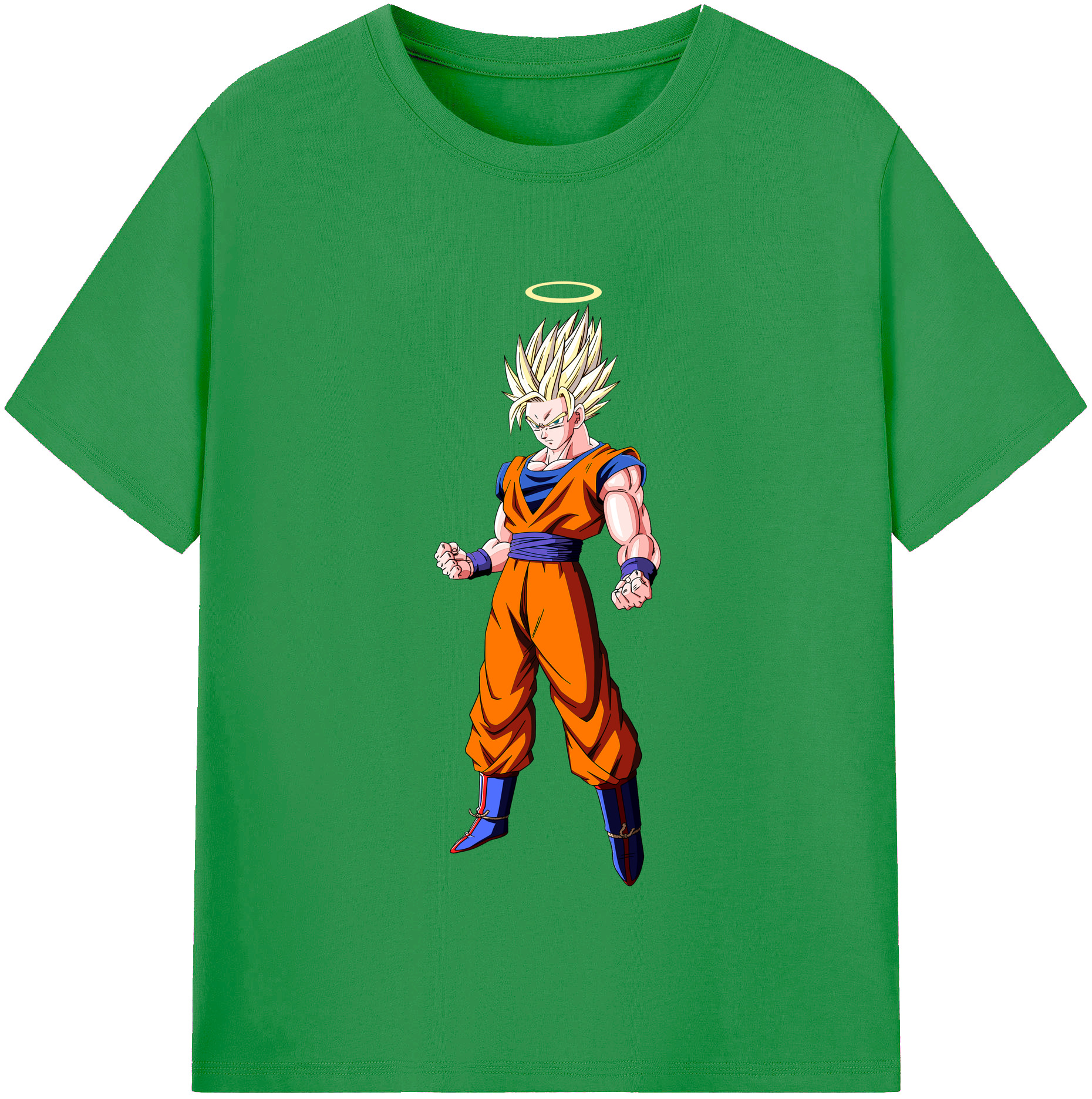 （画像用） ドラゴンボール 孫悟空（そん ごくう）Son Goku カカロット DRAGON BALL Kakarotto レディースカジュアルプリントTシャツ（綿100％）