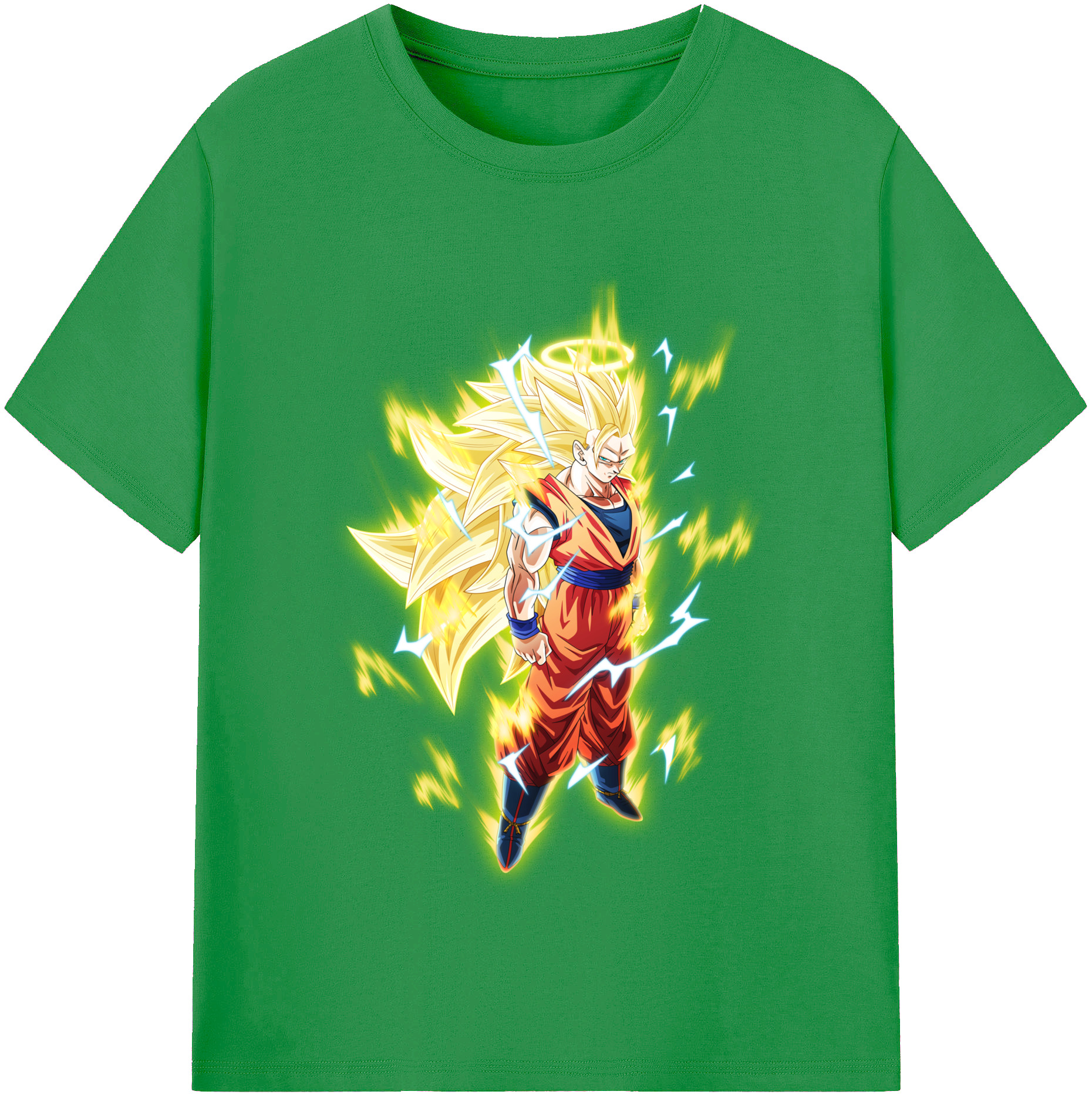 （画像用） ドラゴンボール 孫悟空（そん ごくう）Son Goku カカロット DRAGON BALL Kakarotto レディースカジュアルプリントTシャツ（綿100％）