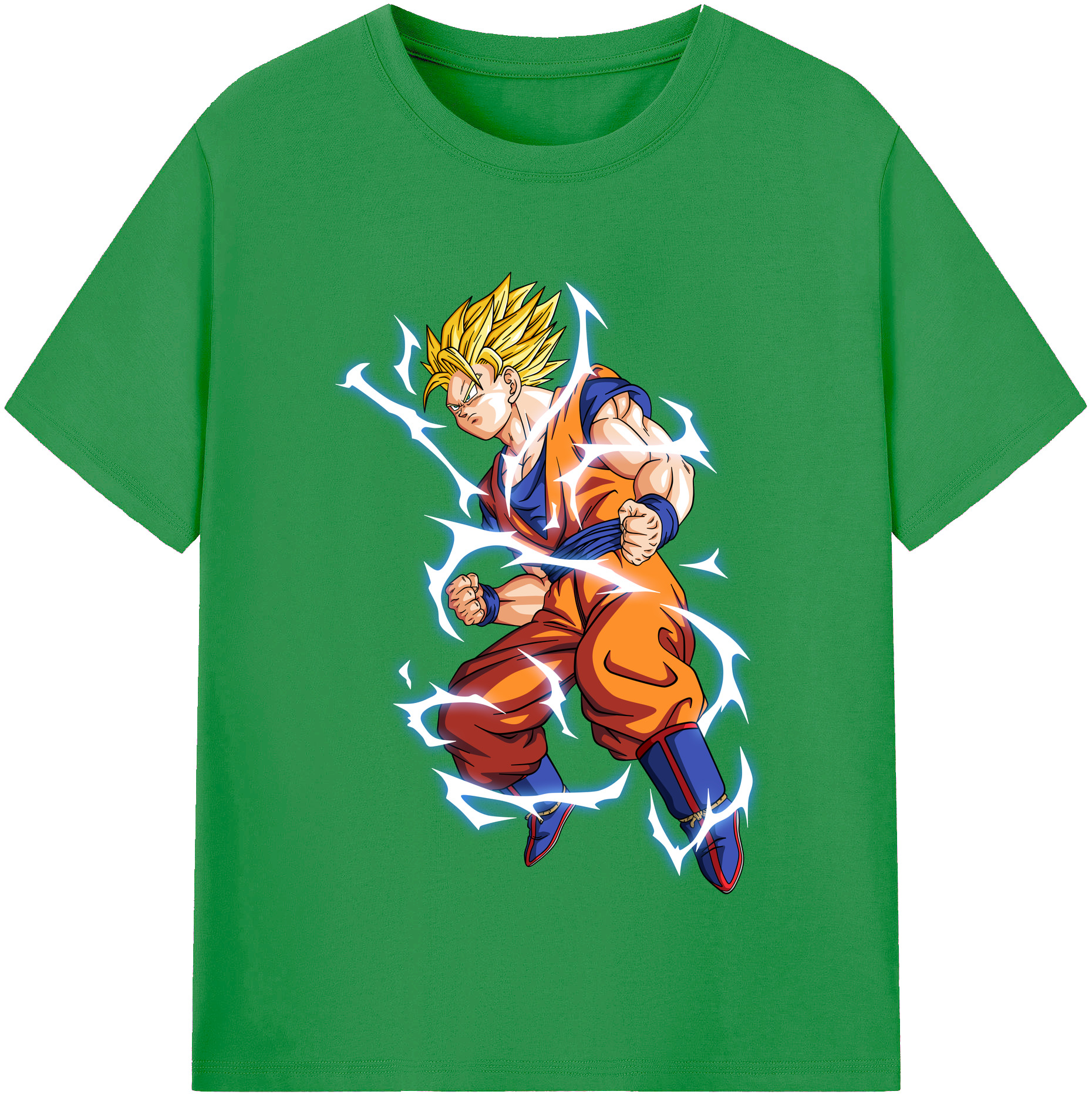 （画像用） ドラゴンボール 孫悟空（そん ごくう）Son Goku カカロット DRAGON BALL Kakarotto レディースカジュアルプリントTシャツ（綿100％）