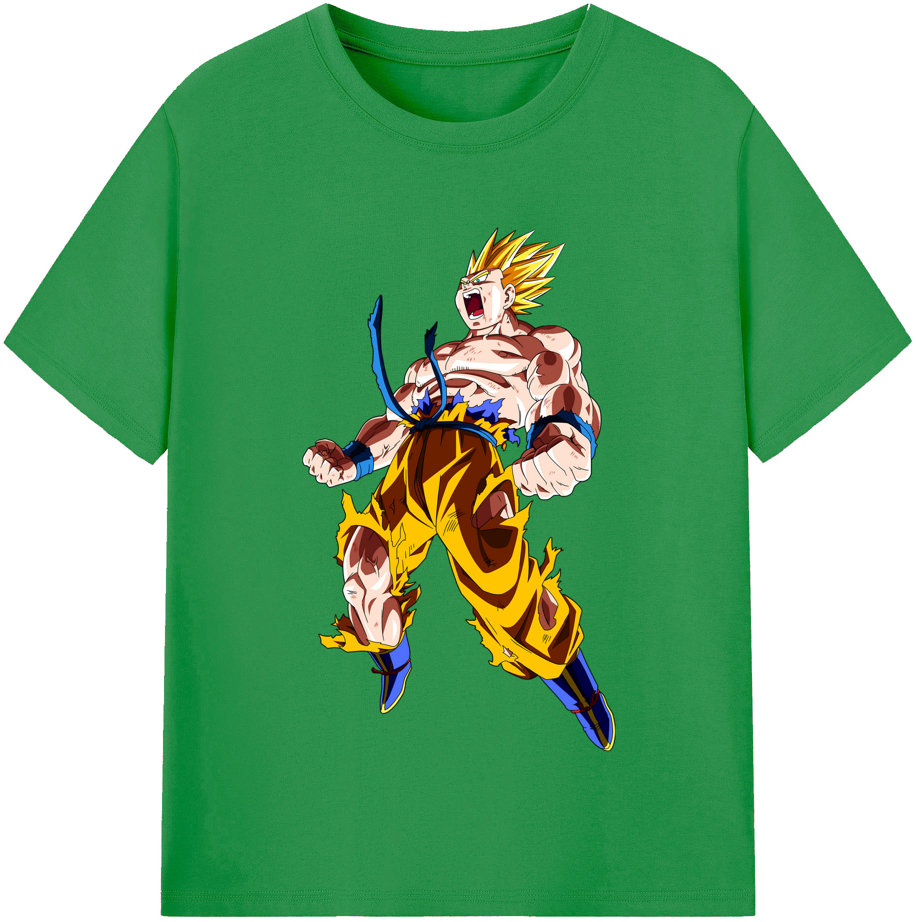 （画像用） ドラゴンボール 孫悟空（そん ごくう）Son Goku カカロット DRAGON BALL Kakarotto レディースカジュアルプリントTシャツ（綿100％）