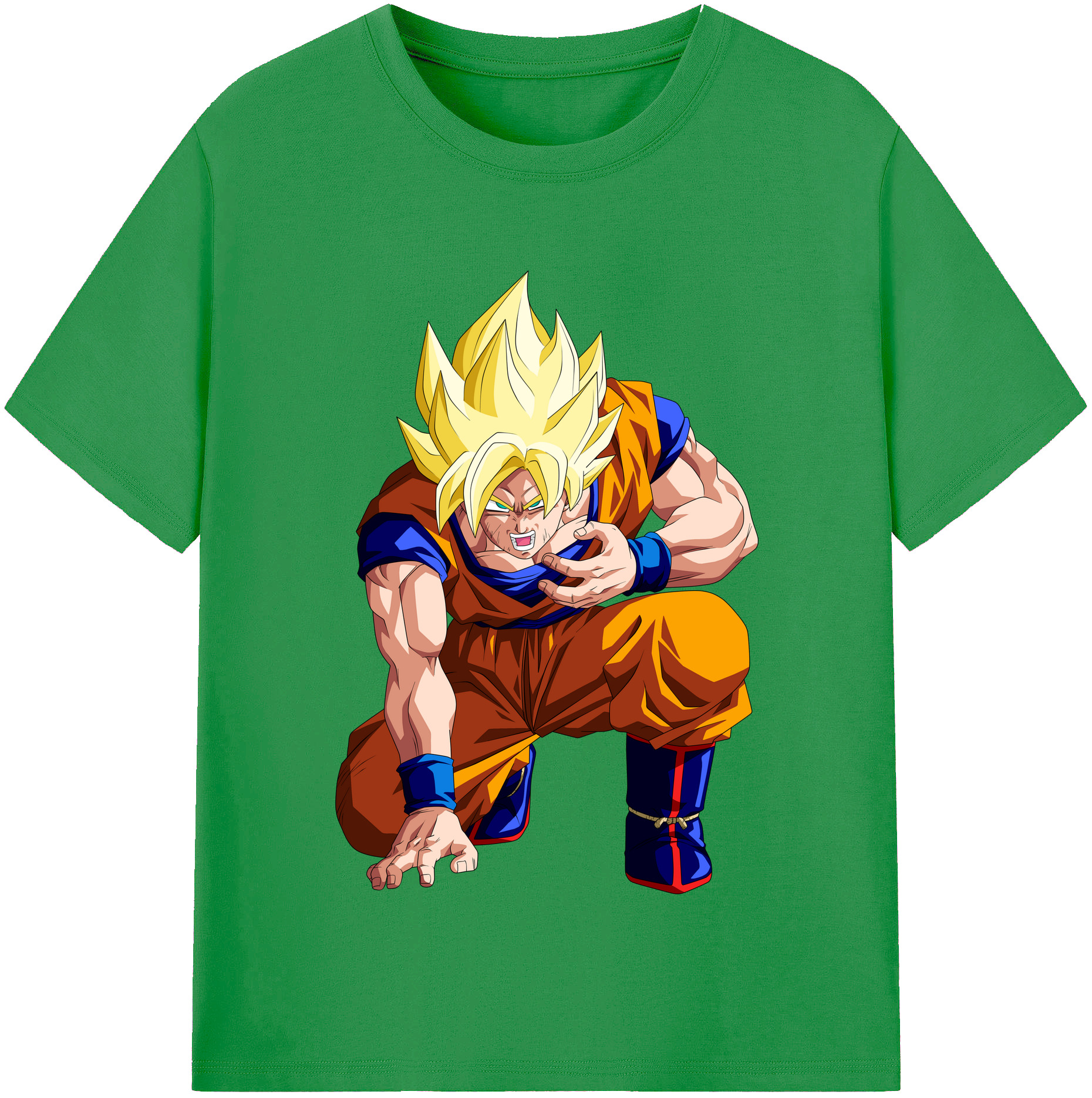 （画像用） ドラゴンボール 孫悟空（そん ごくう）Son Goku カカロット DRAGON BALL Kakarotto レディースカジュアルプリントTシャツ（綿100％）