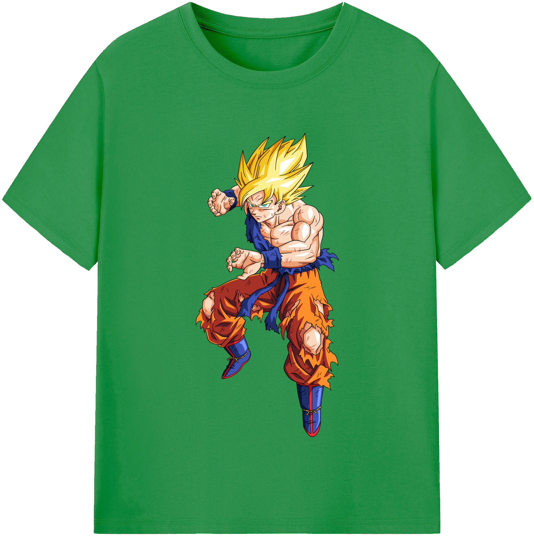 （画像用） ドラゴンボール 孫悟空（そん ごくう）Son Goku カカロット DRAGON BALL Kakarotto レディースカジュアルプリントTシャツ（綿100％）