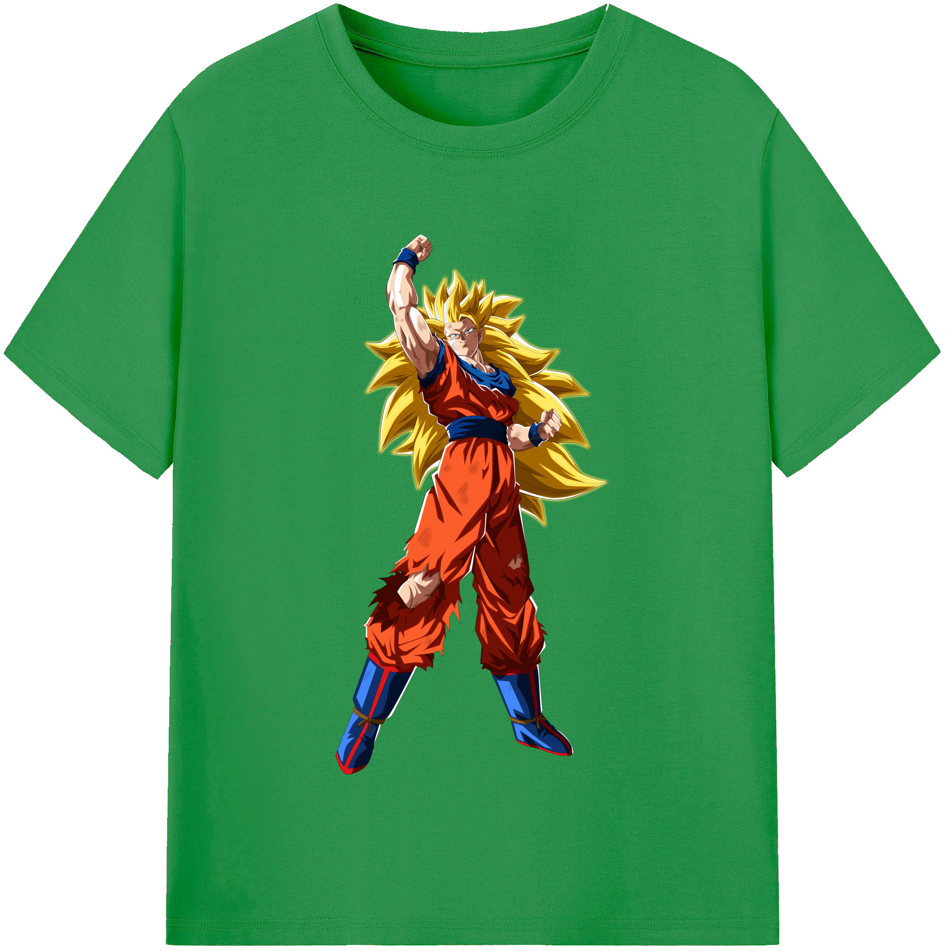 （画像用） ドラゴンボール 孫悟空（そん ごくう）Son Goku カカロット DRAGON BALL Kakarotto レディースカジュアルプリントTシャツ（綿100％）
