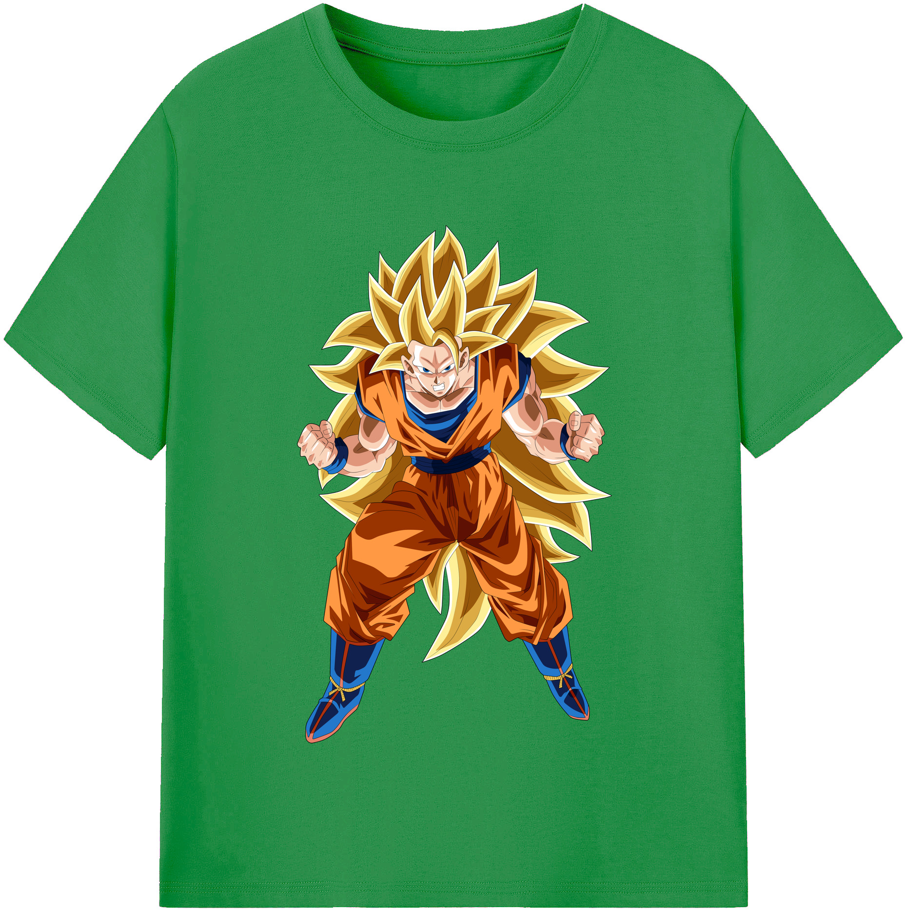 （画像用） ドラゴンボール 孫悟空（そん ごくう）Son Goku カカロット DRAGON BALL Kakarotto レディースカジュアルプリントTシャツ（綿100％）